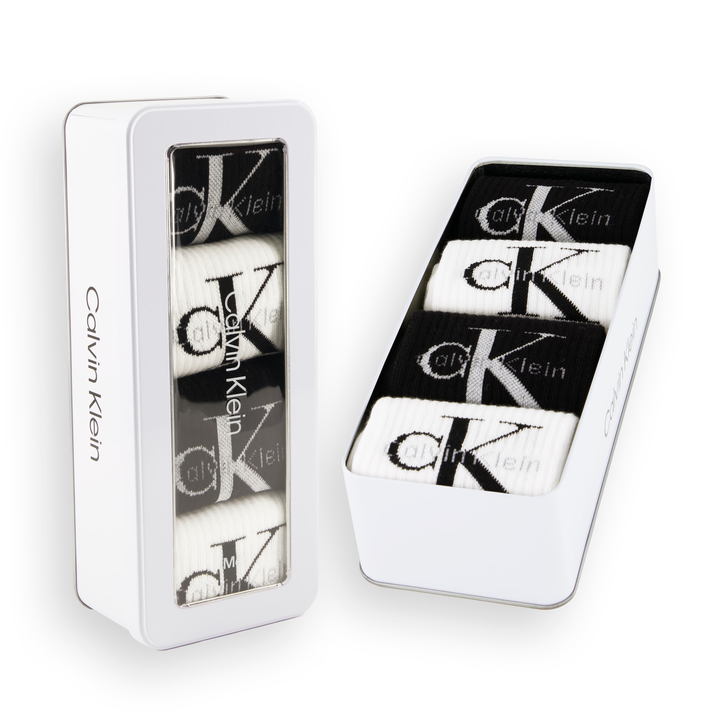 Calvin Klein Jeans Chaussettes »CKJ MEN SOCK 4P GIFTBOX MONOLOGO« 4er Pack, 