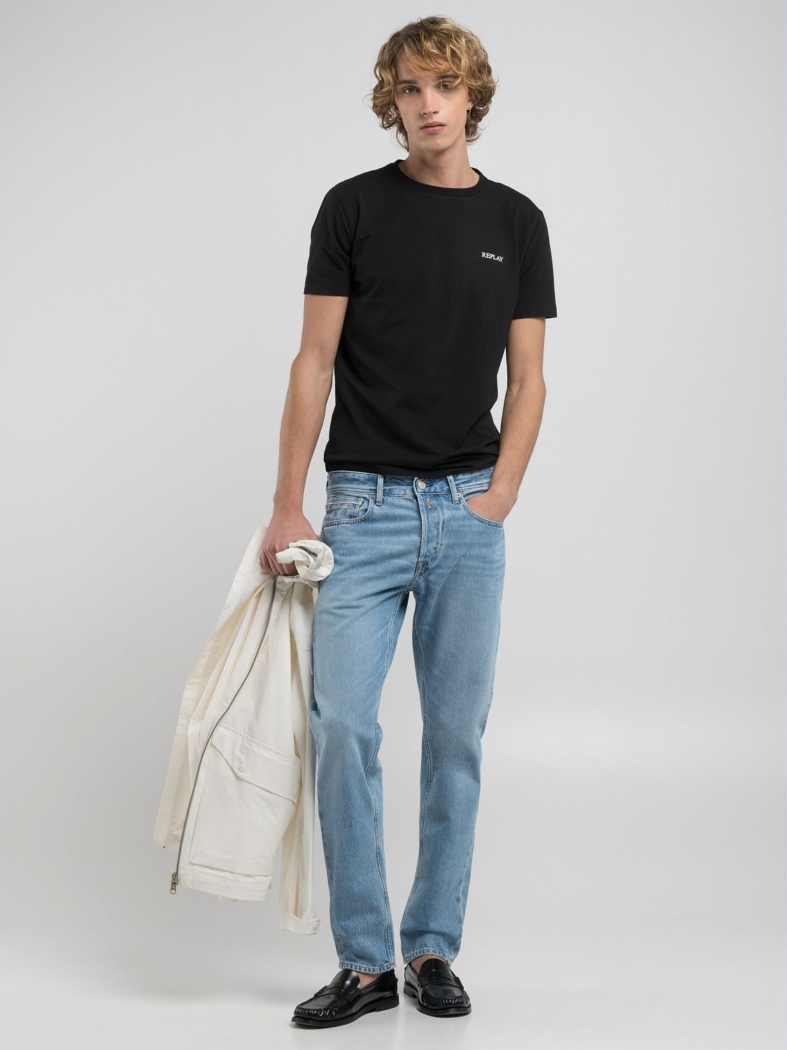 Replay Straight-Jeans »GROVER« in vielen verschiedenen Waschungen, mit Stretch