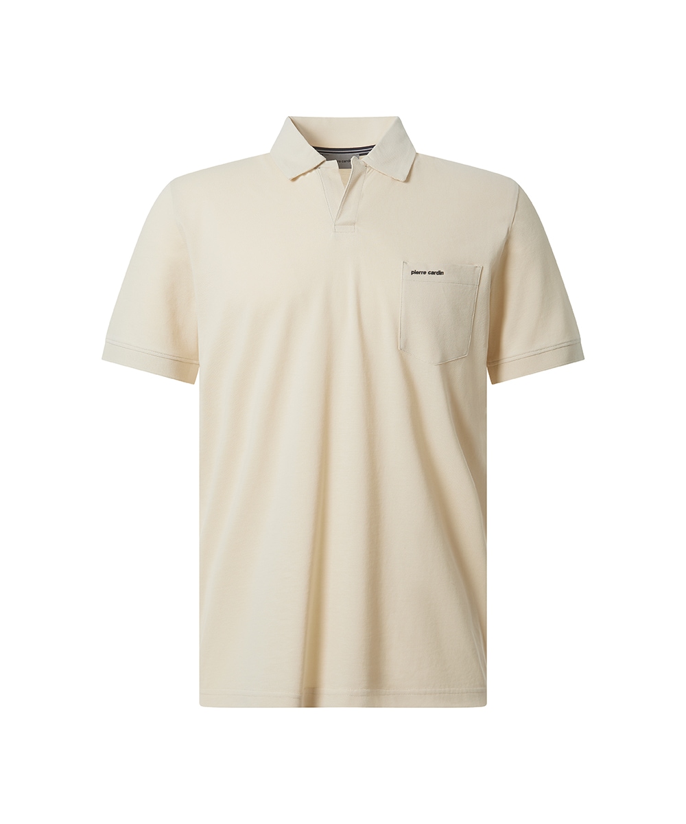Pierre Cardin Polo coupe normale, manches courtes, col polo ouvert