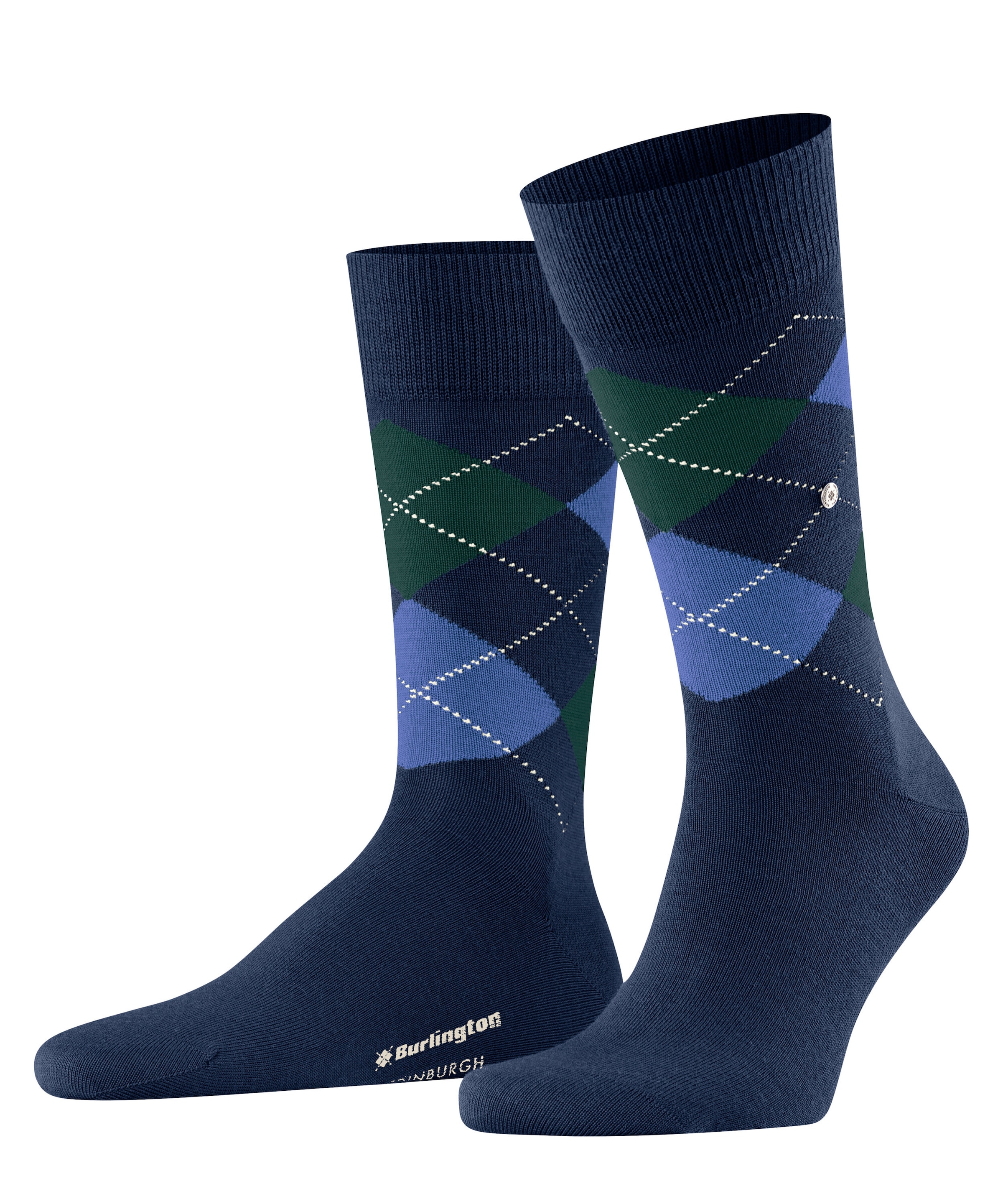 Burlington Socken »Edinburgh« Einheitsgrösse 40-46, klassisches Argyle-Muster, wärmende Wollmischung