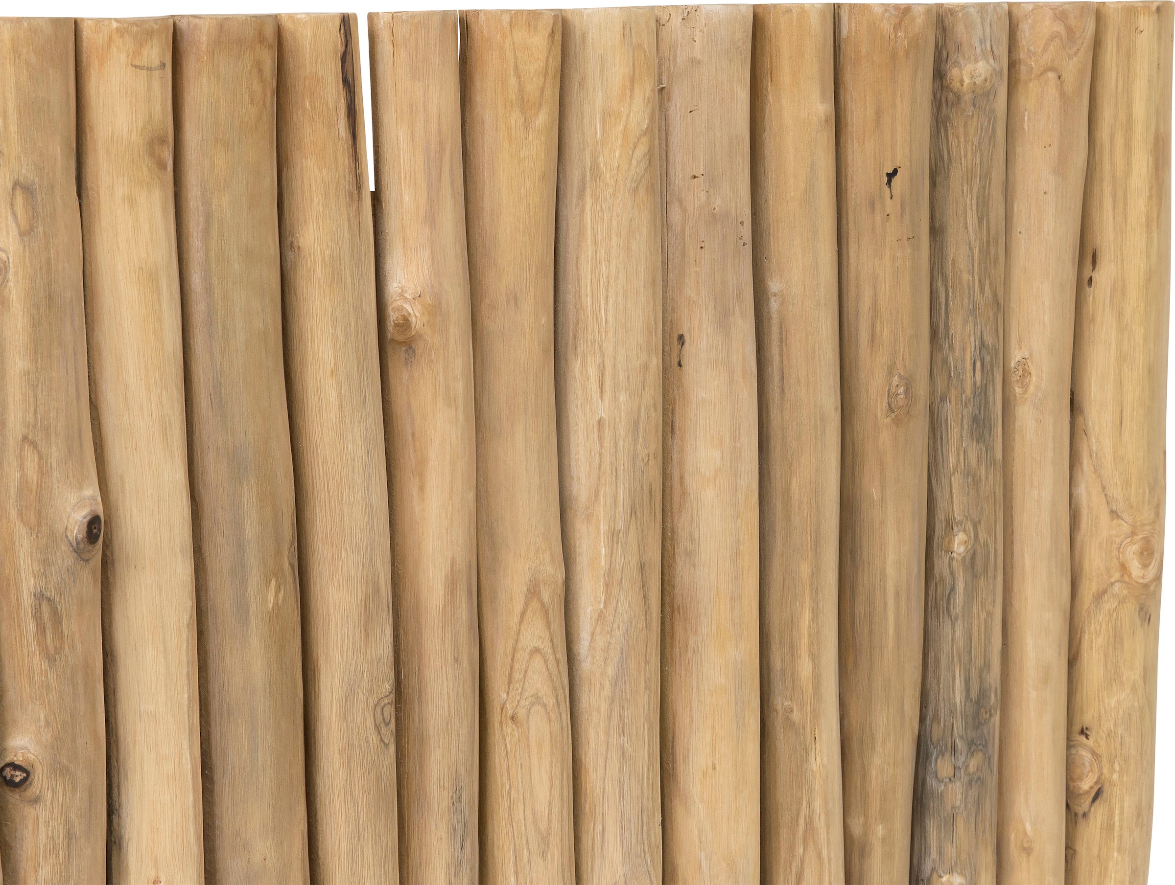 SIT Kopfteil »Bett-Kopfteil Teak Äste Natur Holz Wandpaneel Landhaus Design« Teak Kopfteil aus Naturholz Ästen im rustikalen Landhaus Stil