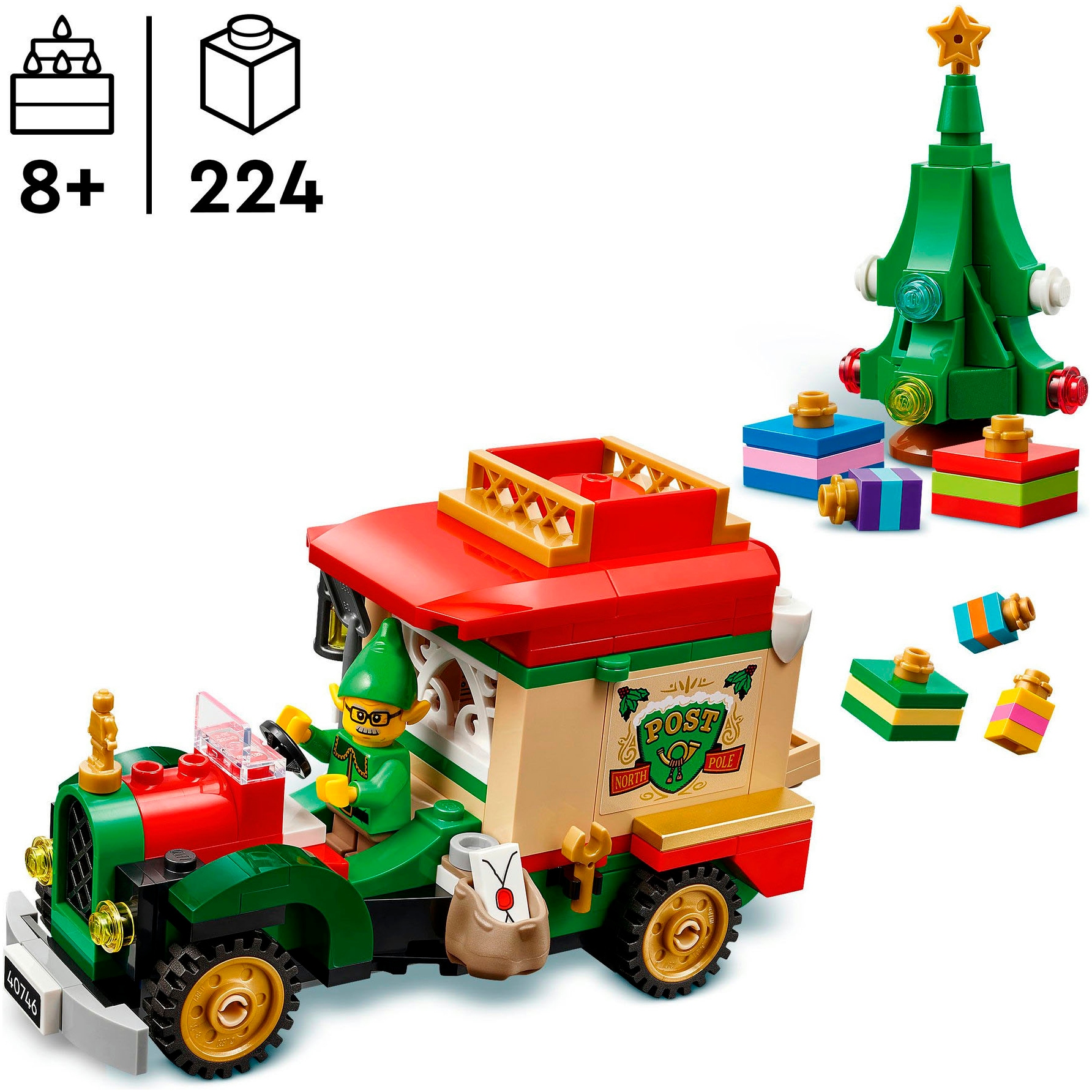 LEGO® Pions de construction »Lieferwagen des Weihnachtsmanns (40746), LEGO Iconic« Made in Europe
