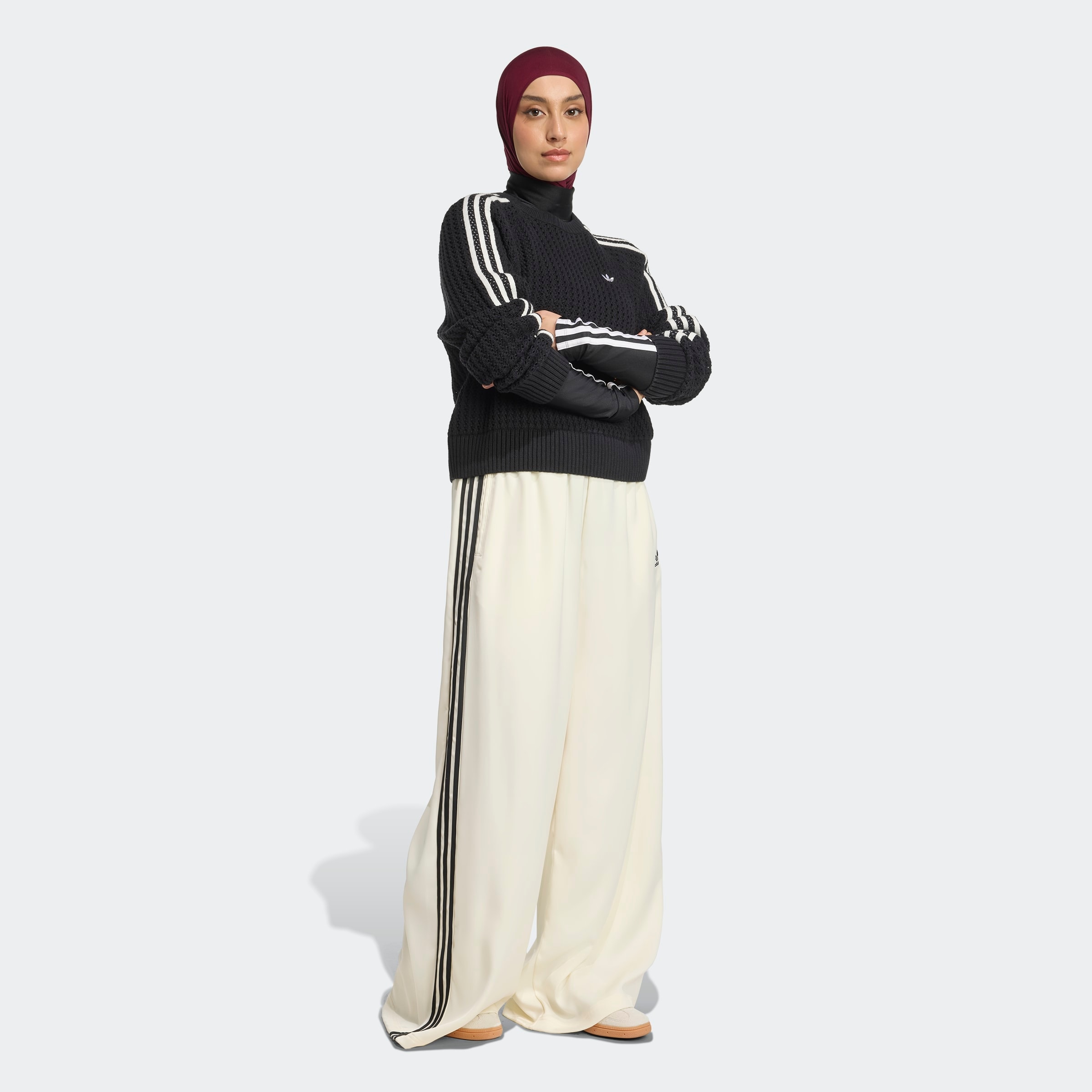 adidas Originals Pantalon de sport »SATIN TP WL«  19 : coupe normale, style sportif, en polyester et élasthanne,