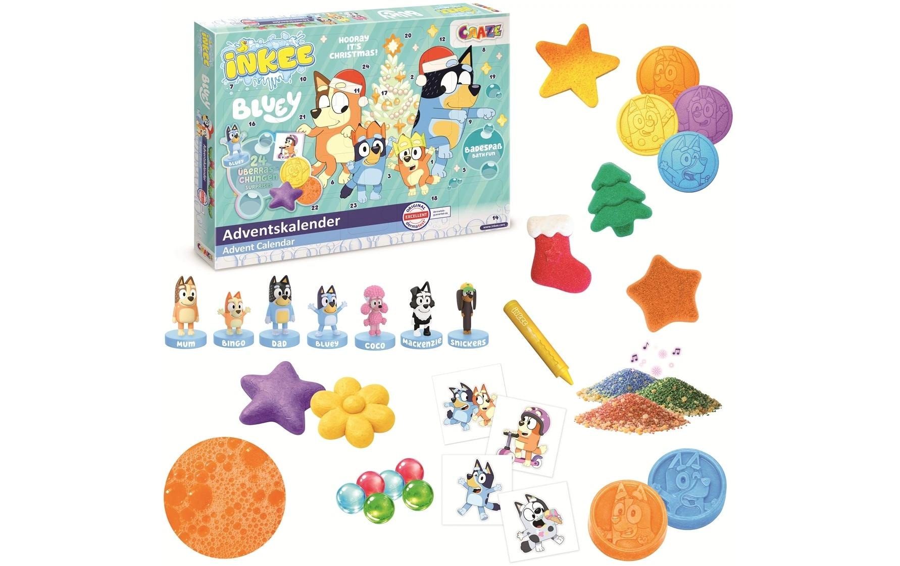 CRAZE Adventskalender »Craze CRAZE Adventskalender Inkee Bluey Spielzeug«