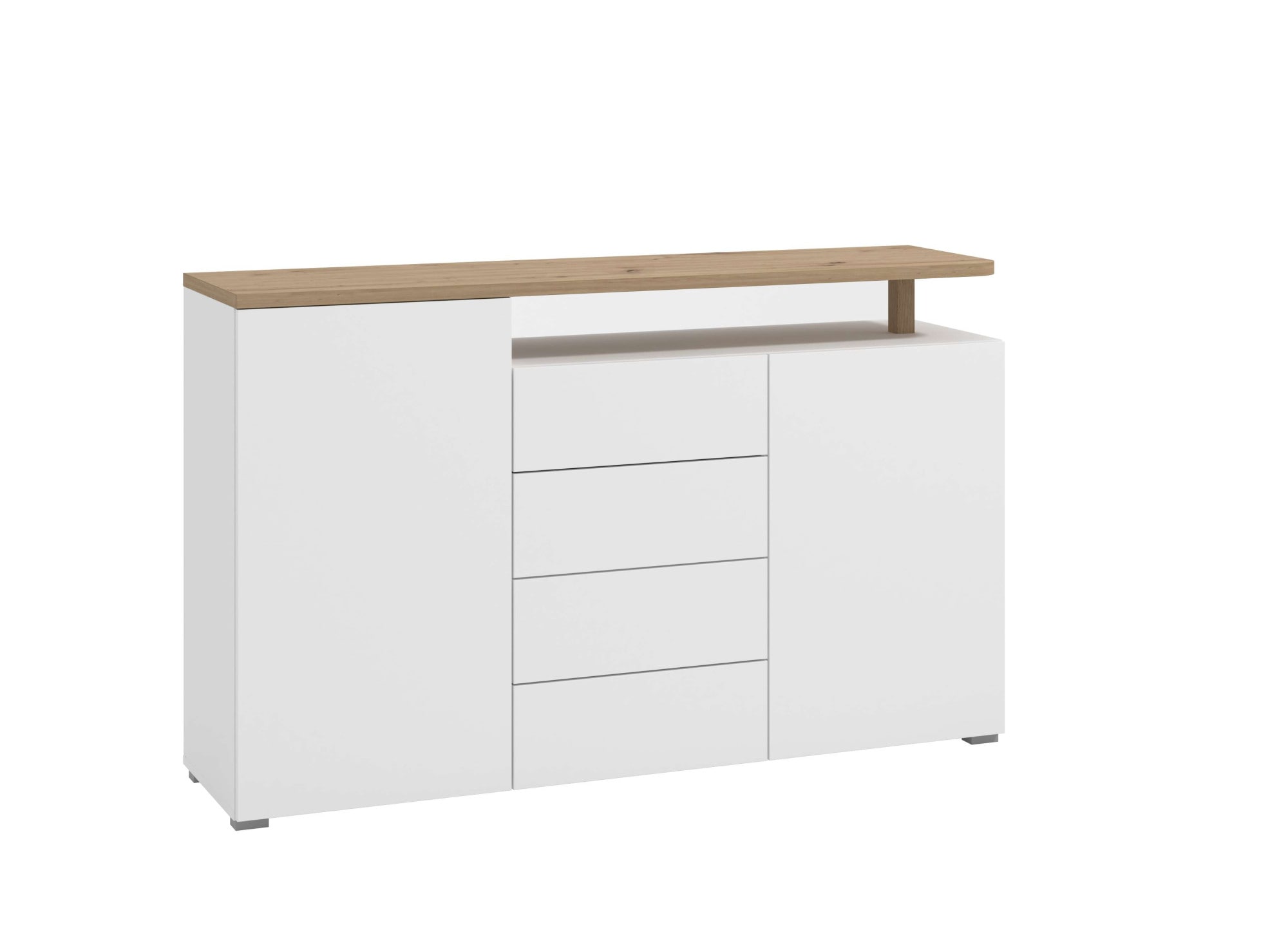 INOSIGN Sideboard »Aterno Kommode, Anrichte« Breite 154 cm, mit Push-to-Open Funktion