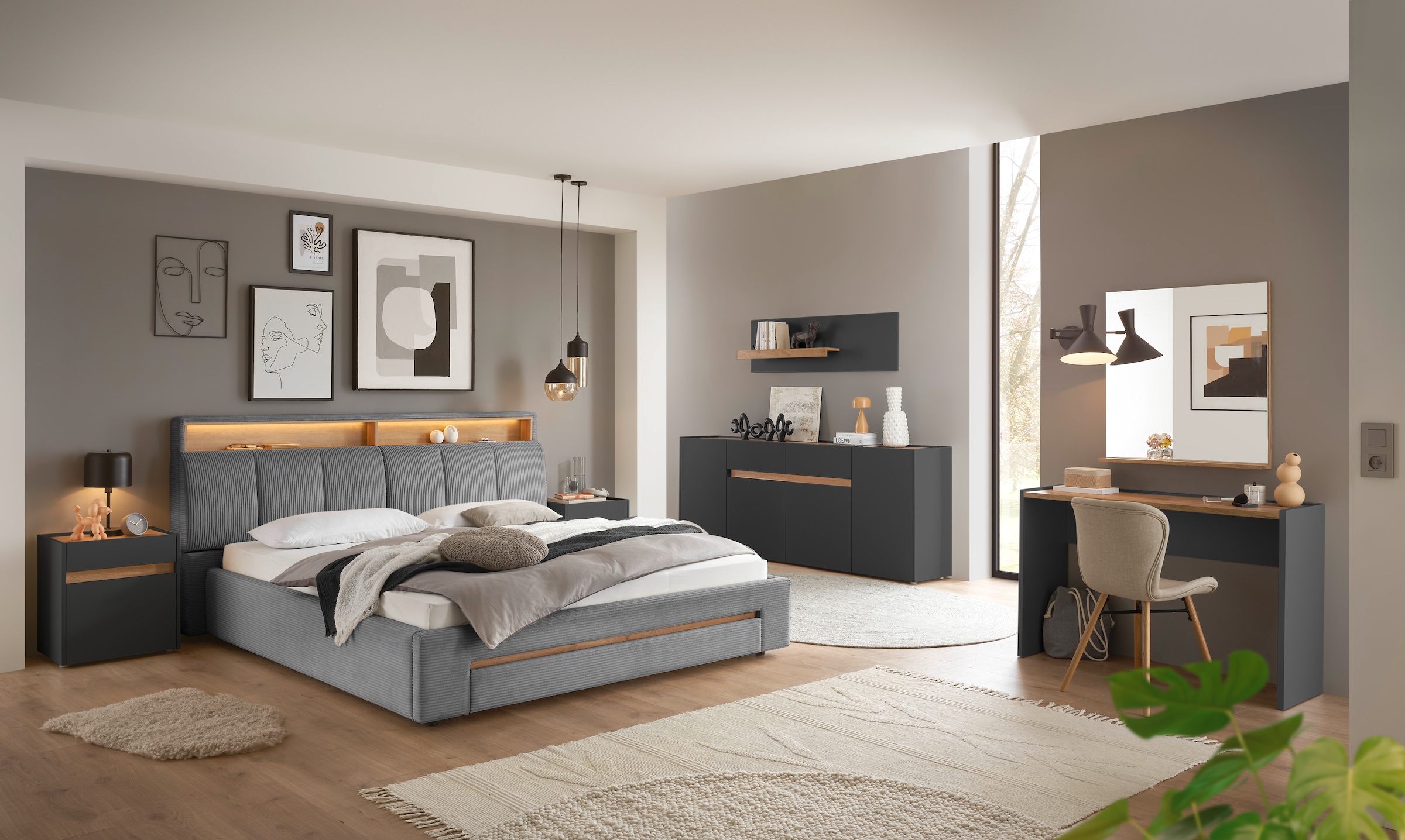 Home affaire Table de nuit »CiTY/GiRON, Nachttisch, Nachtschrank, Bestellschrank, Nachtkonsole« in zwei Farben erhältlich, Stauraumfach und Schublade