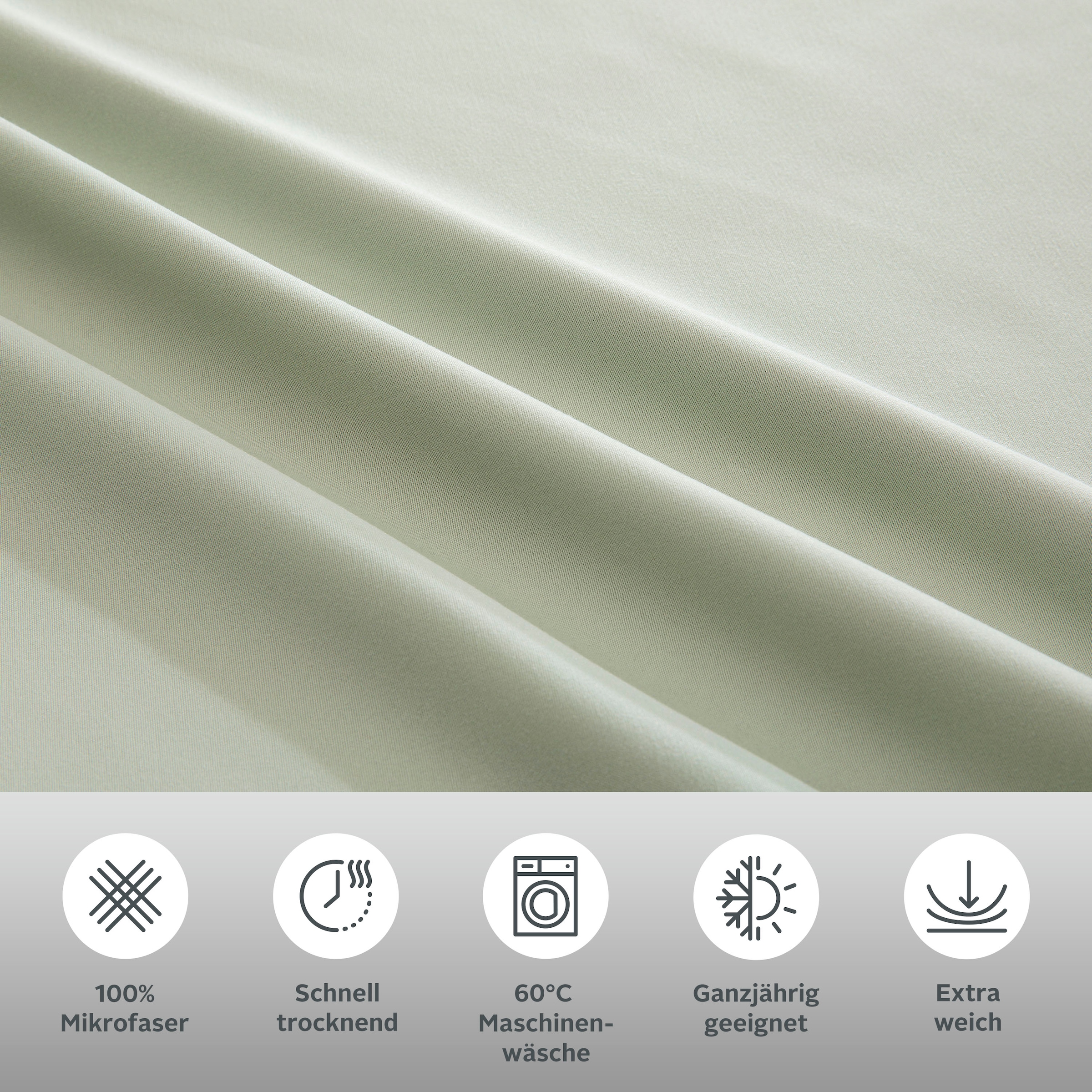 GOODproduct Linge de lit »Desner2« 2 Premium Qualität, sehr weich, uni, ab 135x200 cm