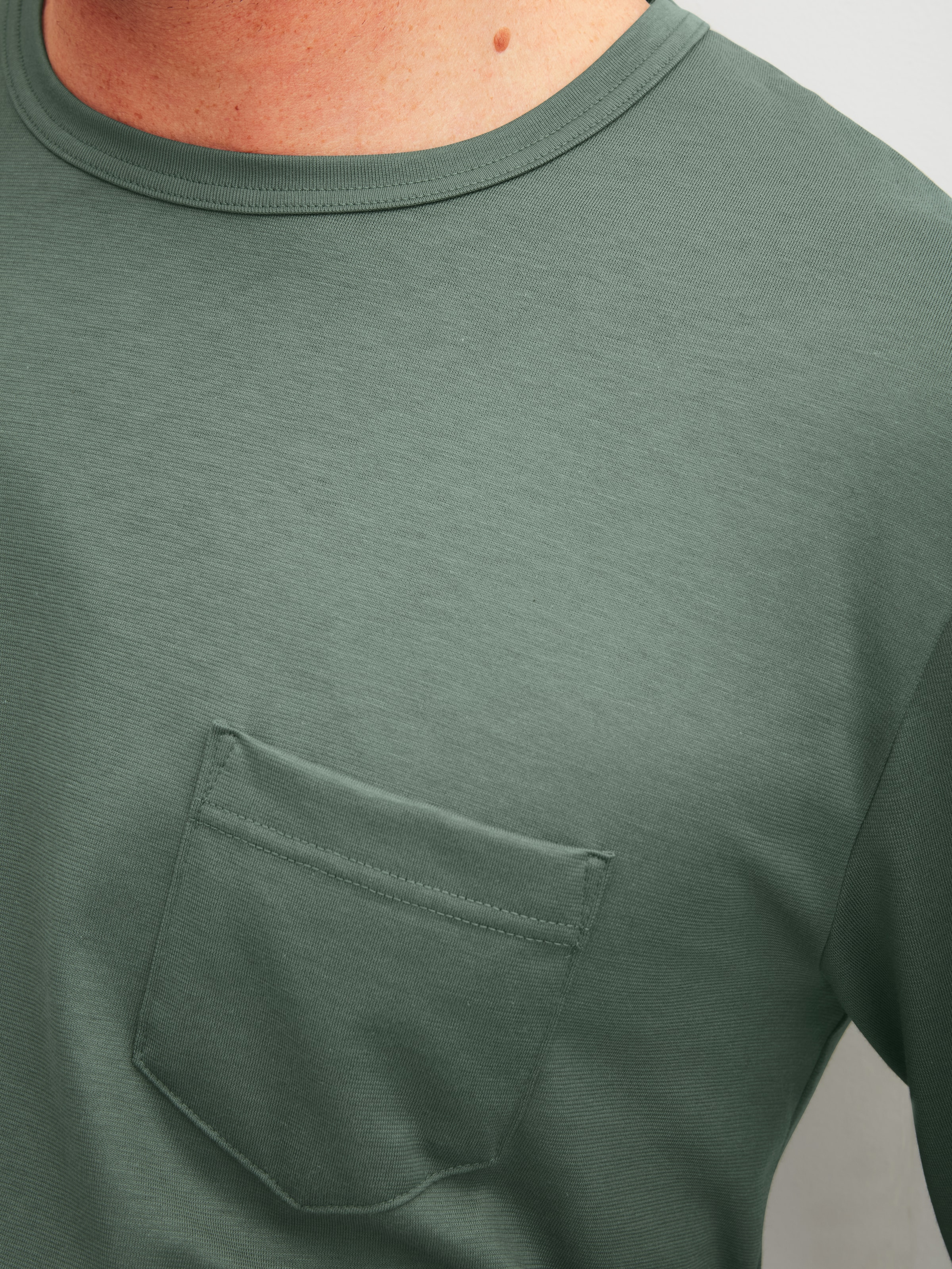 CALIDA Pyjama »Relax Imprint 1« 2 pièces aus weicher Single-Jersey-Qualität, mit langem Arm, Rundhalsausschnitt