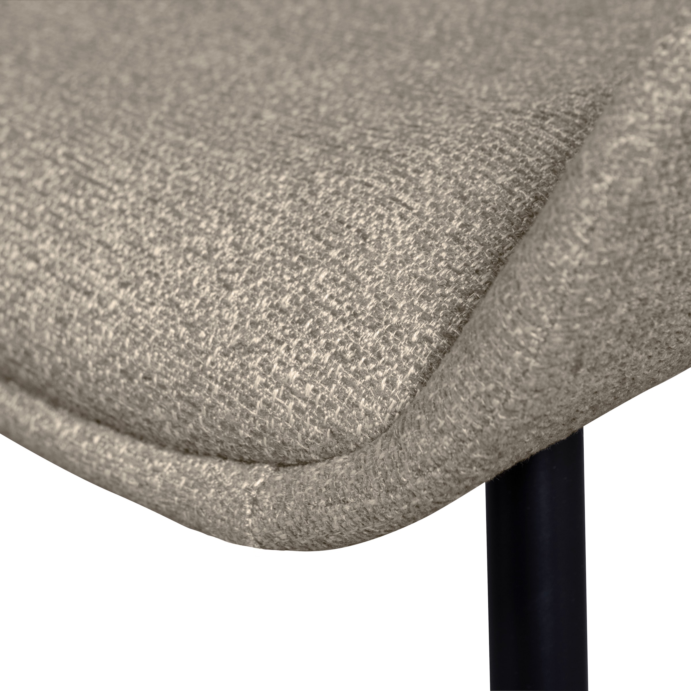 WOOOD Chaise de salle à manger »Parade mit konischen Metallbeinen und Melange-Bezug B58 x T55 x H83 cm« (Ensemble) 2 cuistrès grande résistance à l'usure, en forme de coque, capacité de charge 150 kg