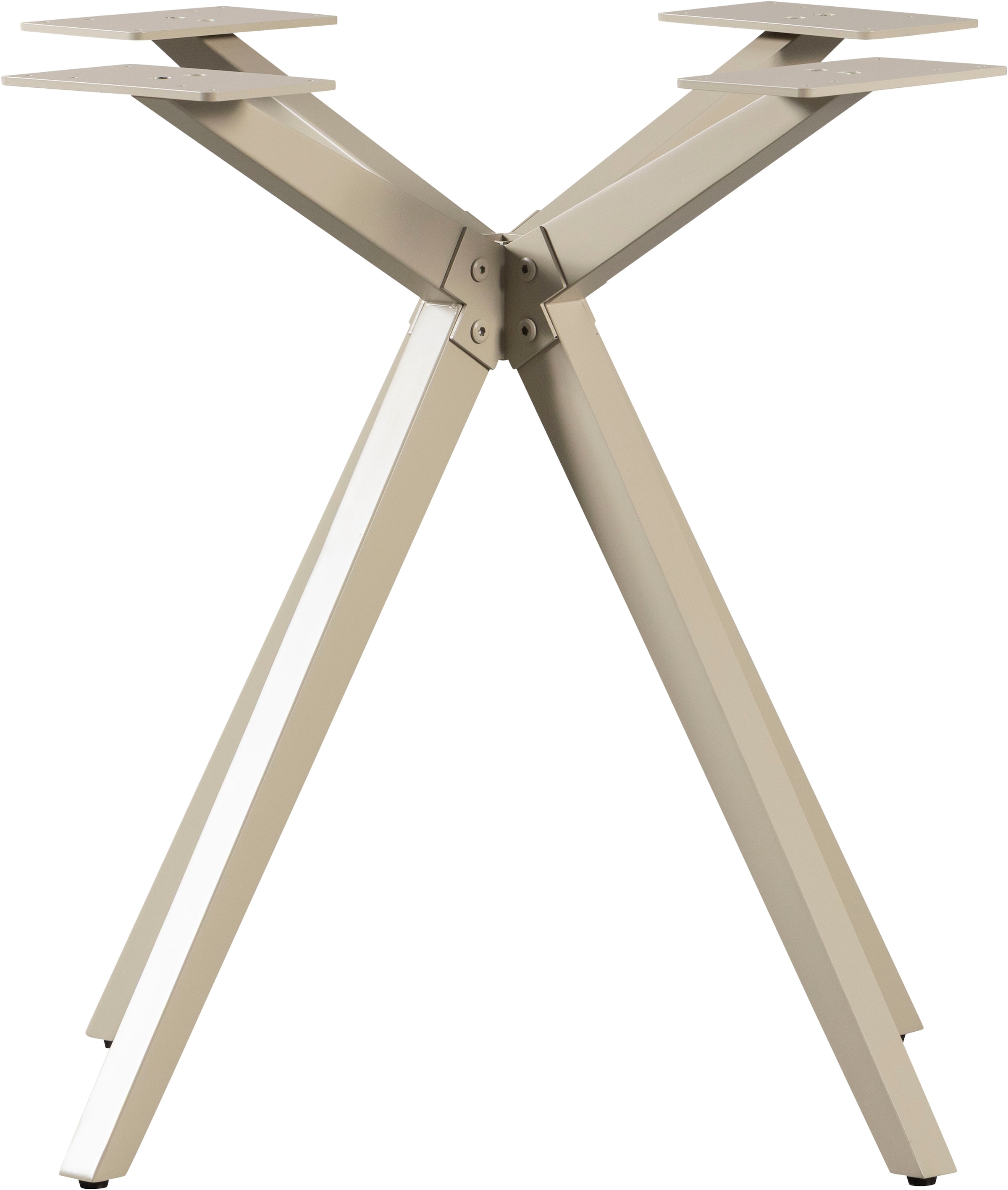 WOOOD Pied de table »Tablo Holland aus Metall mit Pulverbeschichtung Ø 80 x H 72 cm« structure croisée Ø 3,5 cm, capacité de charge 120 kg, facile à monter