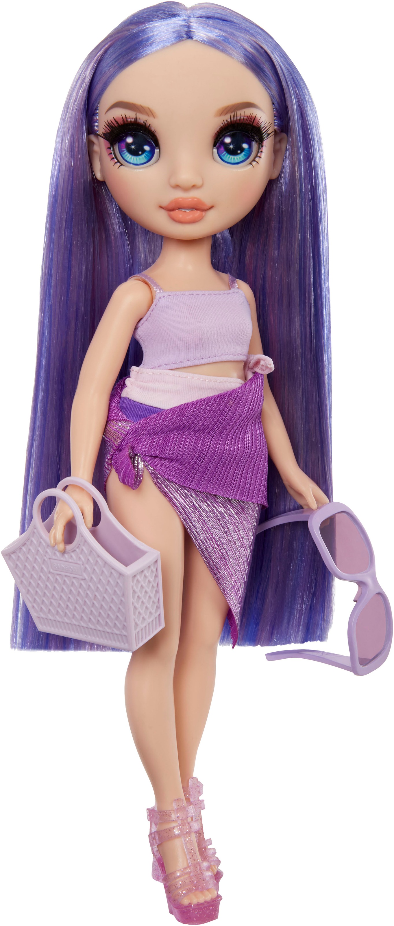 RAINBOW HIGH Anziehpuppe »Rainbow High Swim & Style Fashion Doll- Violet (Purple)«