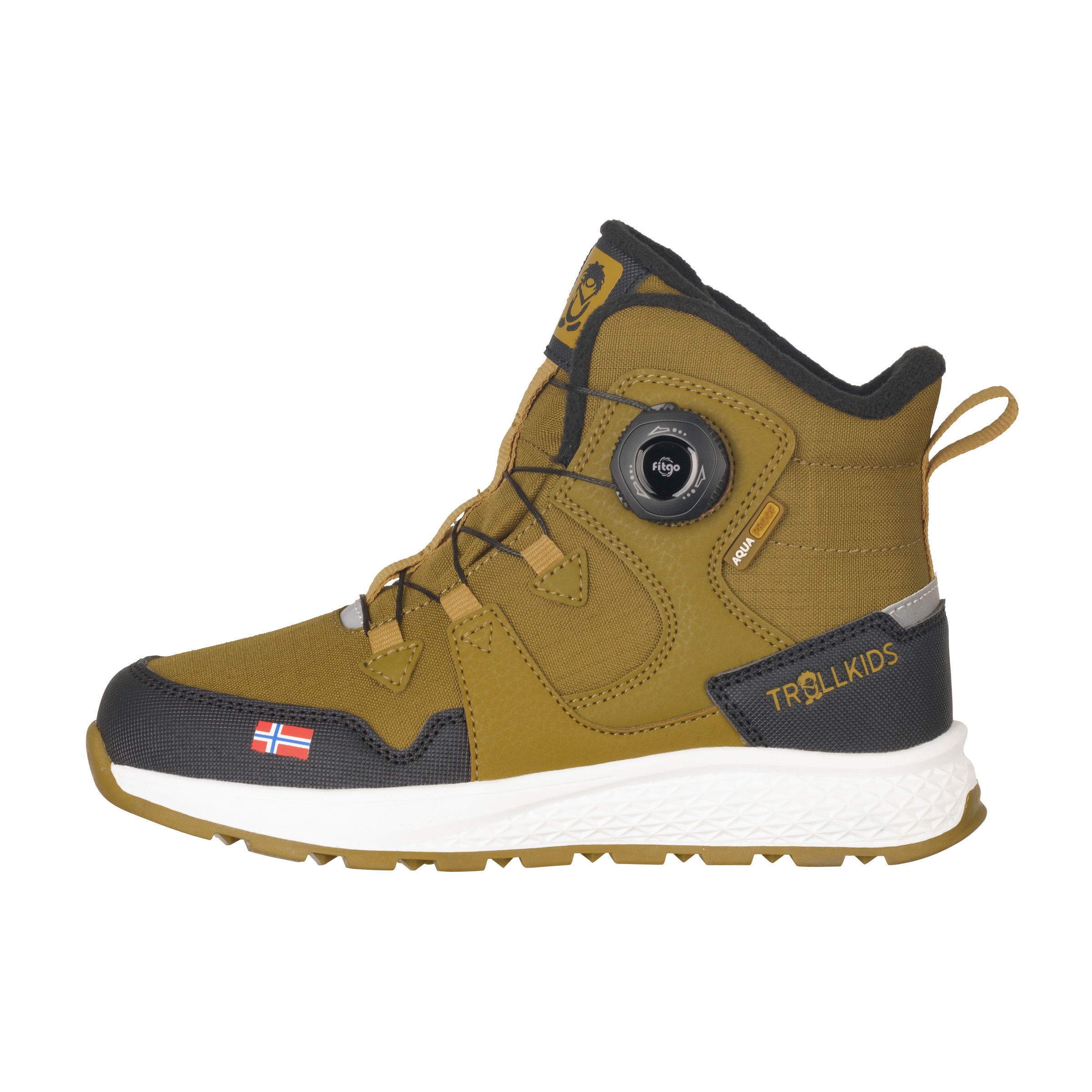 TROLLKIDS Winterstiefel »KIDS BERGEN WINTER MID CUT«  wasserdicht, fitgo Schnellschnürsystem, reflektierende Details