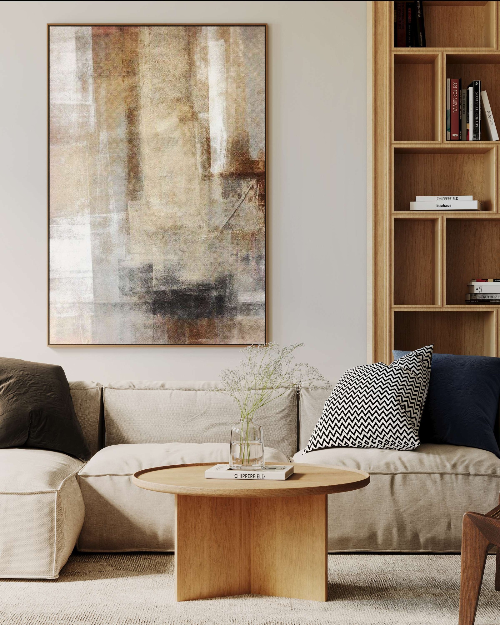Woodman Table basse »Cala« ,  largeur 83 cm, ronde, plateau de table en chêne massif, certifié FSC®