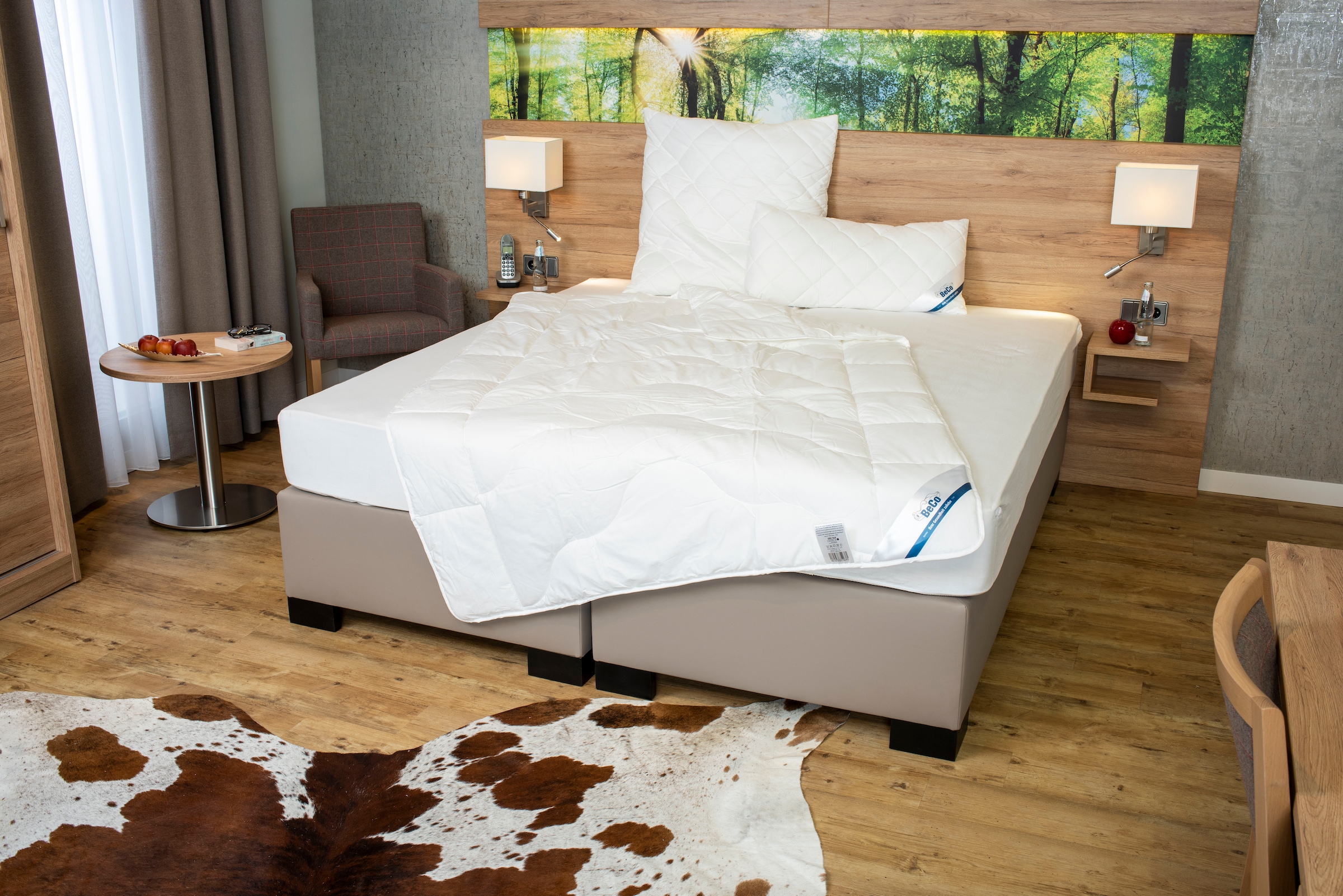 Beco Microfaserbettdecke »BeCo Medibett MF50 Made in Green 135x200 cm und weitere Grössen« leicht Füllung Polyester Bezug Baumwolle 1 Stk. tlg. Made in EU, allergiker geeignet (Hausstauballergiker)