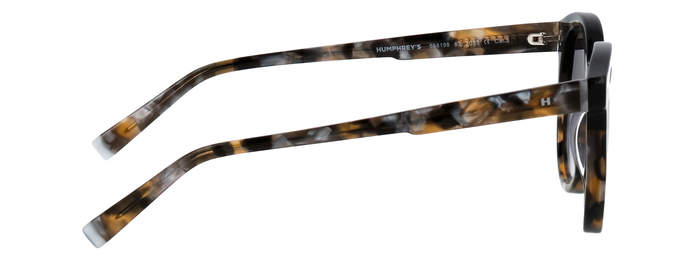 HUMPHREY´S eyewear Lunettes de soleil »Modell 588198« Form Panto, Logoschriftzug auf Bügel, Kunststofffassung