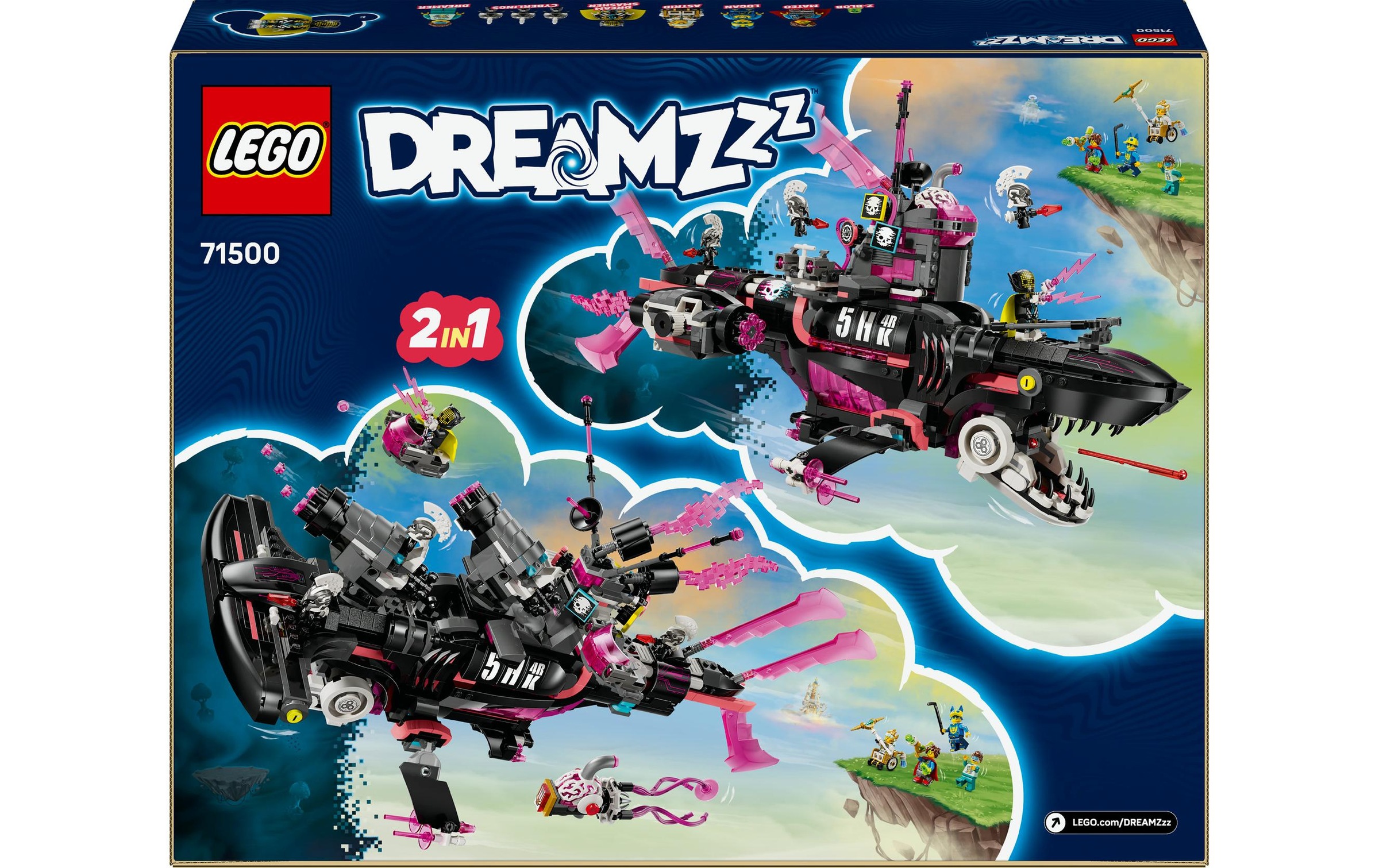 LEGO® Spielbausteine »DreamZzz Albtraumhai-U-Boot 71500«