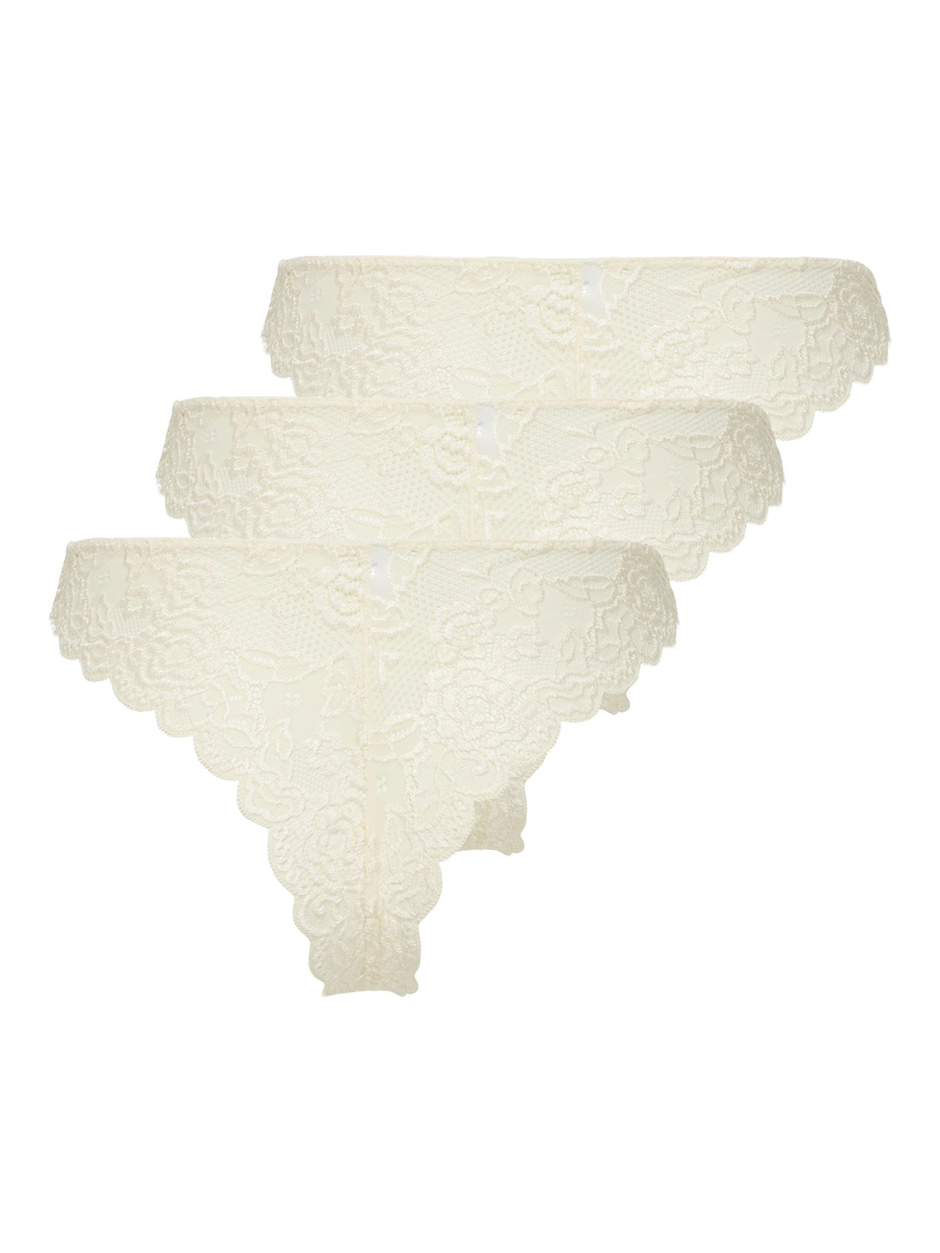 ONLY Slip brésilien »ONLCHLOE LACE BRAZIL 3-PACK NOOS ACC« Packung, 3 cuis tlg.,