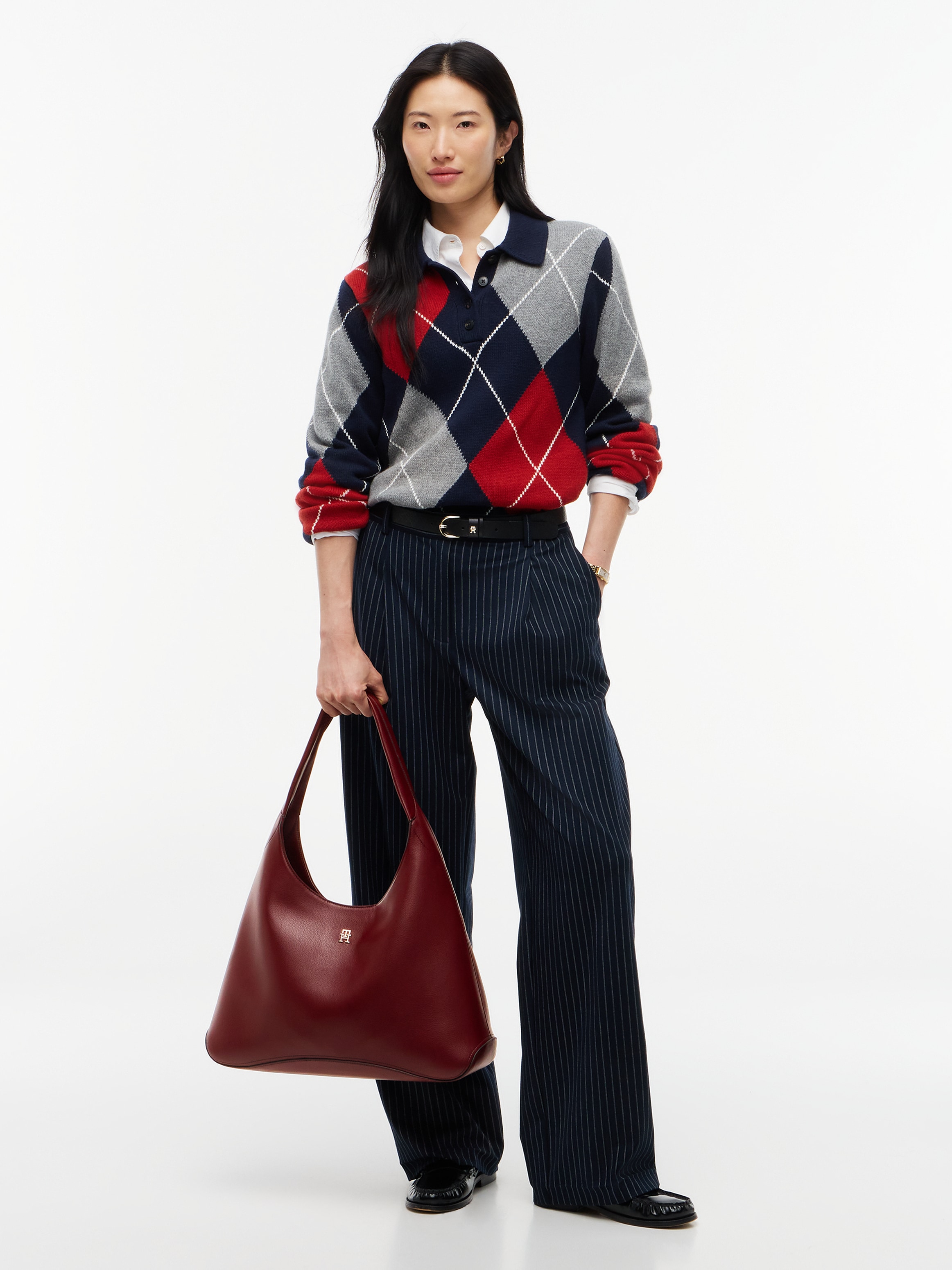 Tommy Hilfiger Hobo »TH EVERYDAY HOBO« Damen Schultertasche, Umhängetasche mit TH-Logoemblem