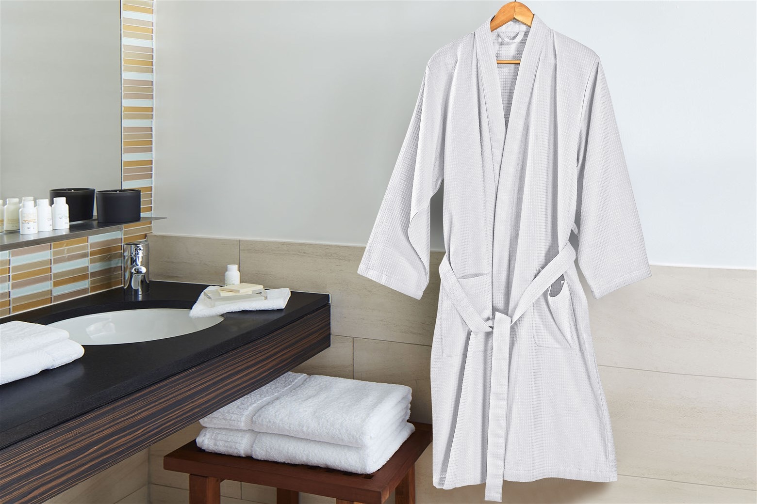 Kenda Sand Bademantel »Carla 125«, 1 Stk. bequem, Wohlfühlqualität, mit Gürtel