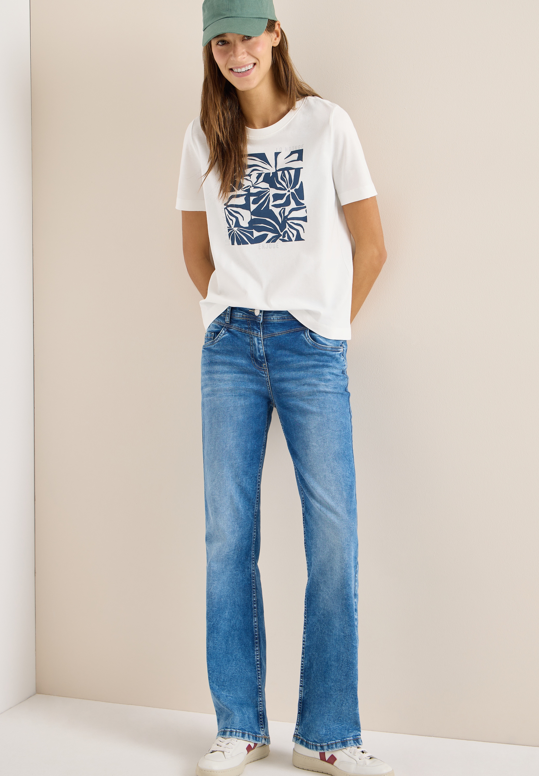 Cecil Kurzarmshirt Sommershirt mit Frontprint