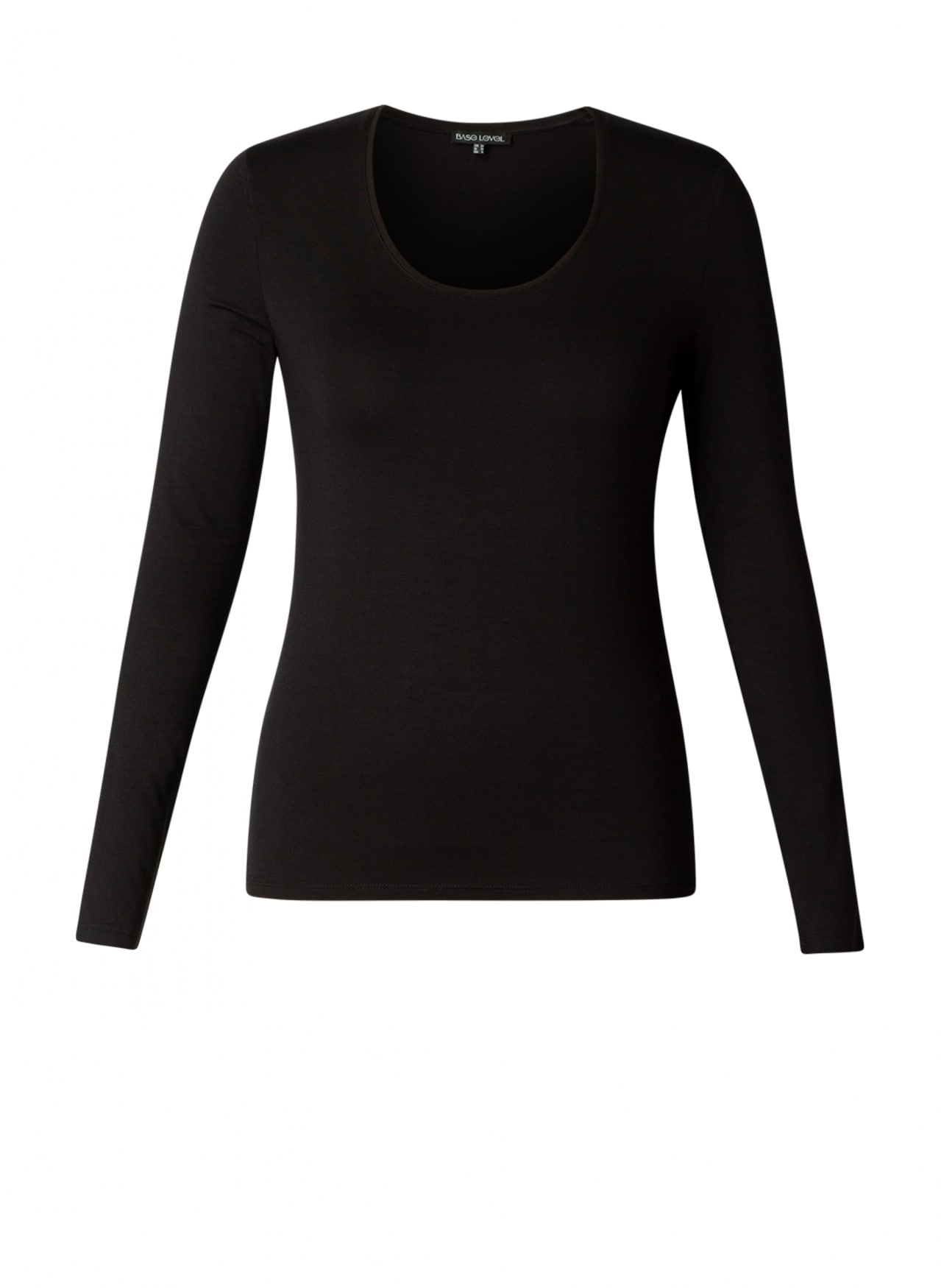 Base Level Curvy T-shirt à manches longues mit Rundhalsausschnitt