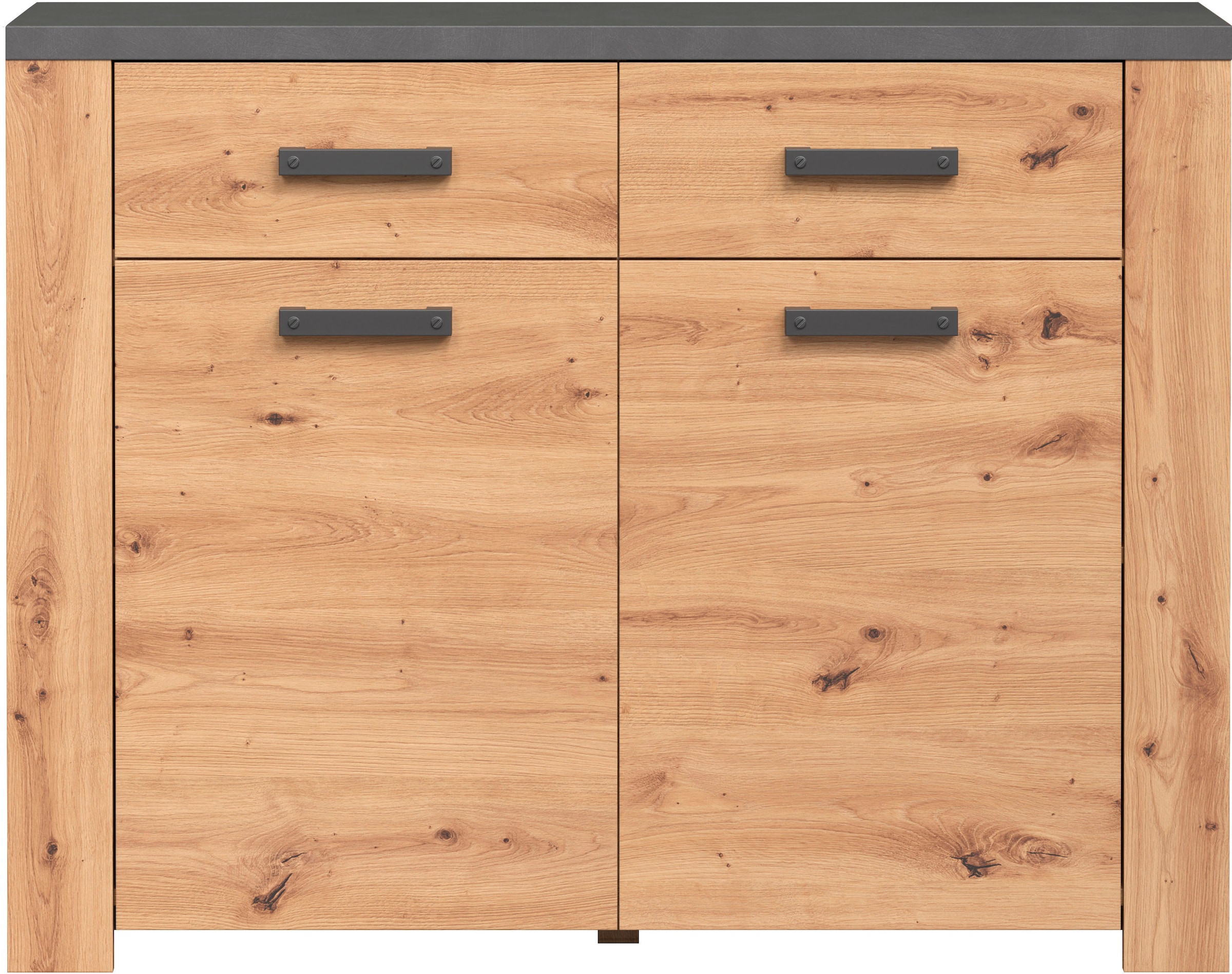 Home affaire Commode »Ambres« 1 cuis tlg. Kommode mit 2 Türen & 2 Schubladen - (B/T/H) 116/35/91 cm