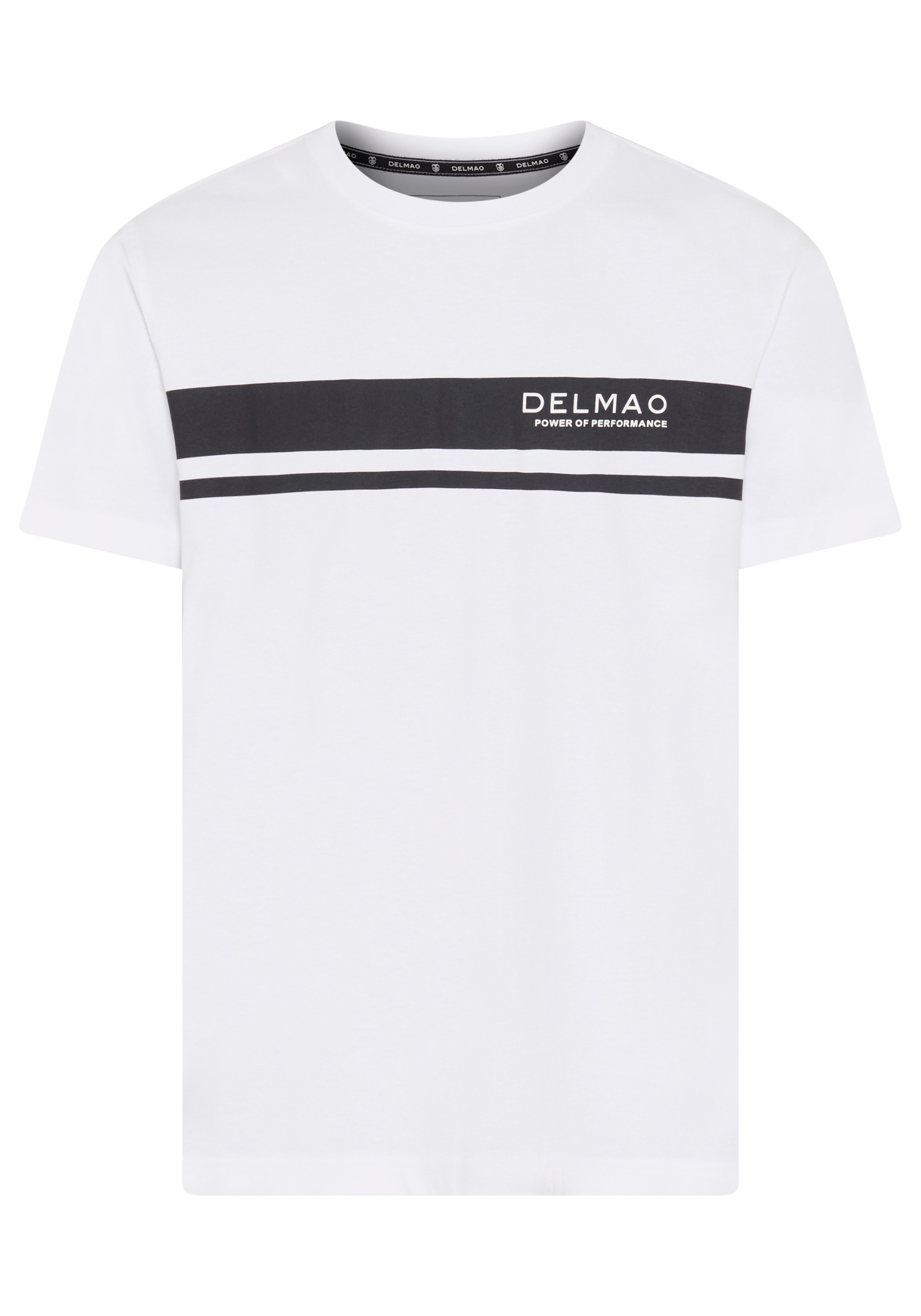 DELMAO Shirt à col rond »Neue Kollektion!« Kurzarm, mit Rundhalsausschnitt, normale Passform, Casual-Stil