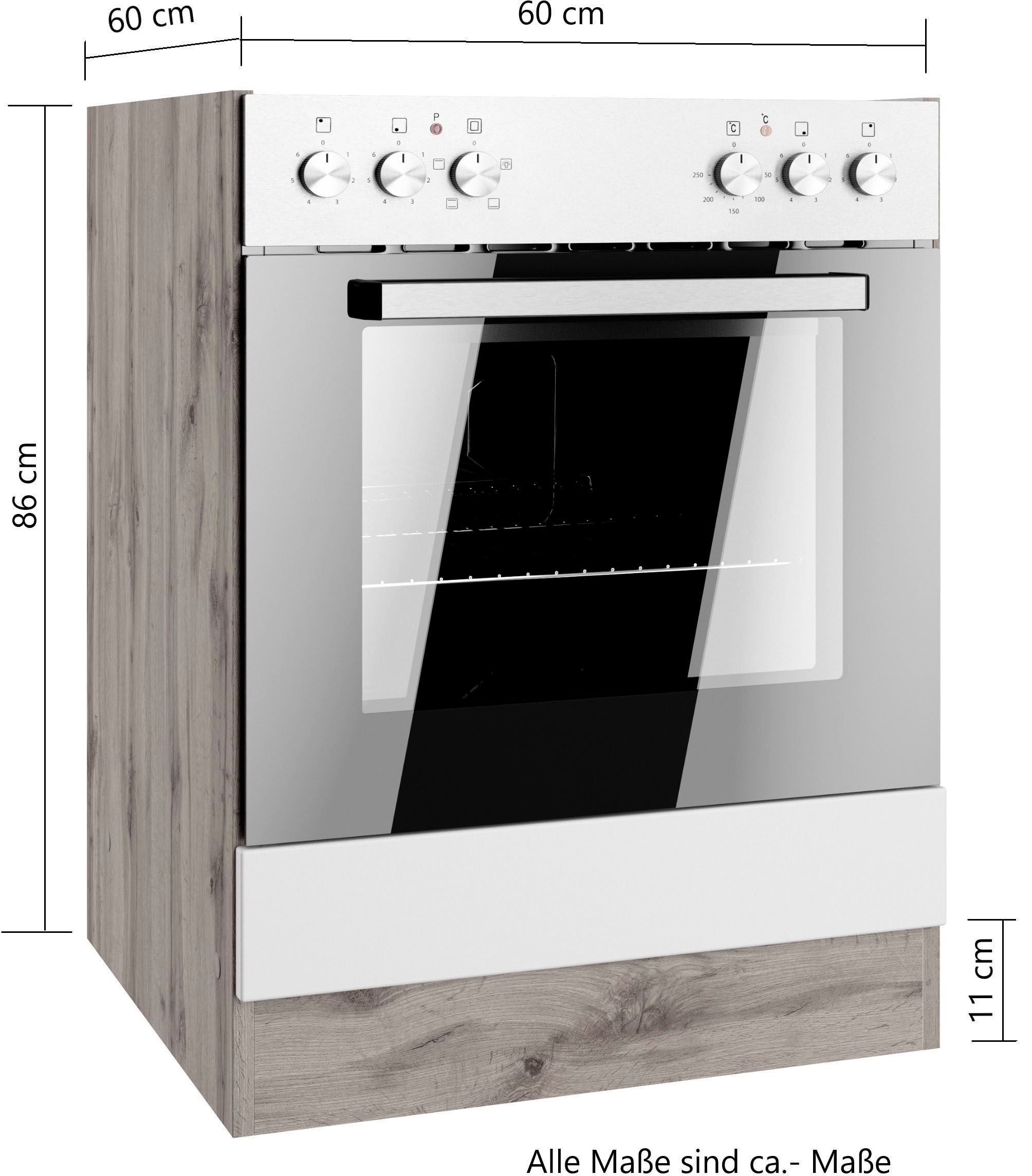 KOCHSTATION Armoire encastrée pour cuisinière »KS-Lana« largeur 60 cm