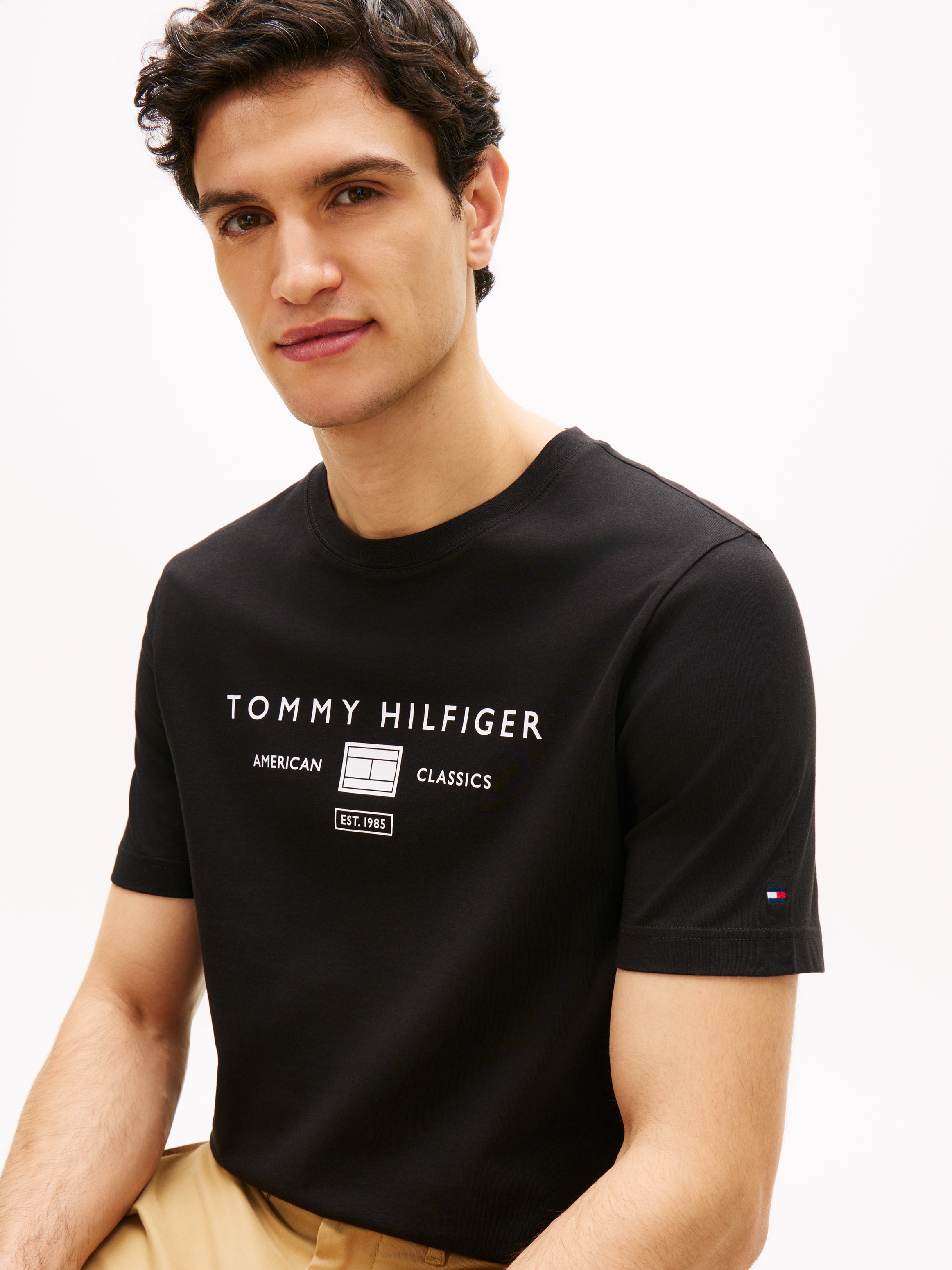 Tommy Hilfiger T-shirt »BRAND LOVE MONO STACK« en jersey avec logo