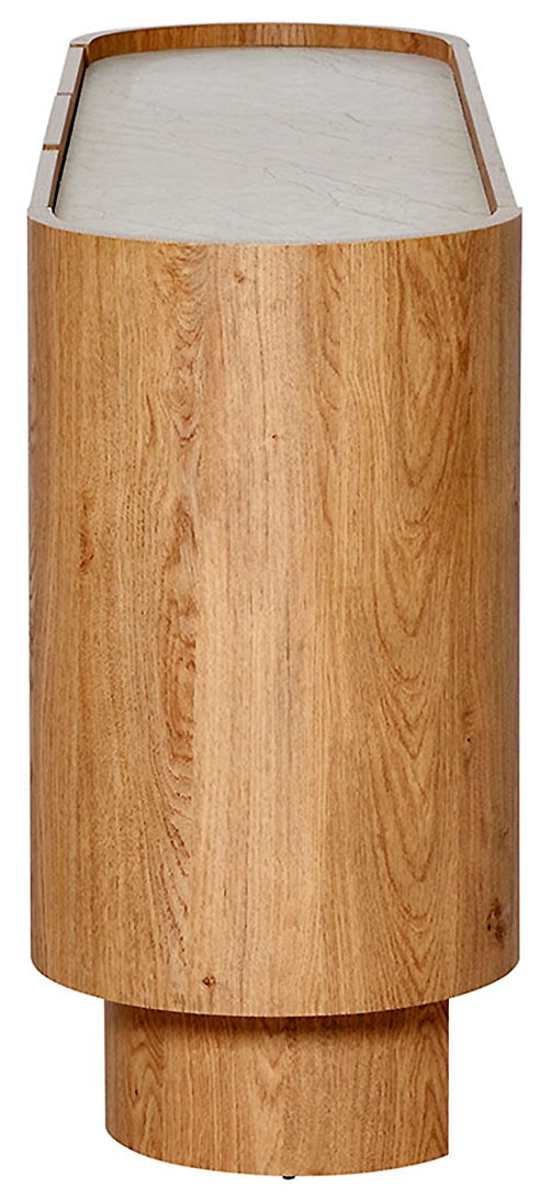 Jahnke Buffet »CIRCO SB 160« 1 cuis tlg. Buffet, 3 portes, design arrondi, aspect marbre, largeur 160 cm