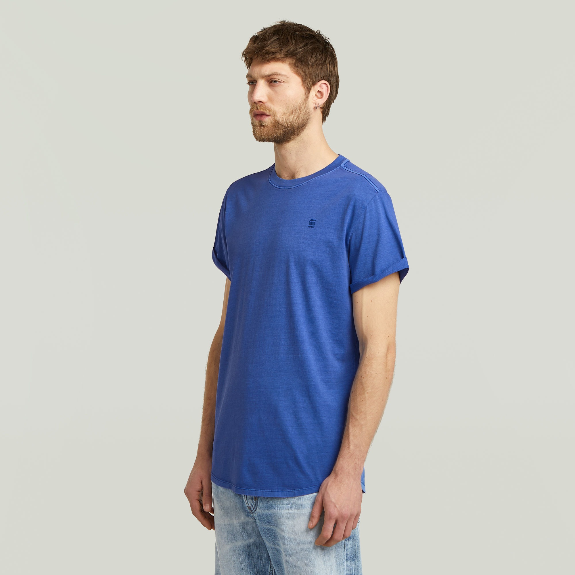 G-STAR Kurzarmshirt »Lash« Rundhals, Logoapplikation