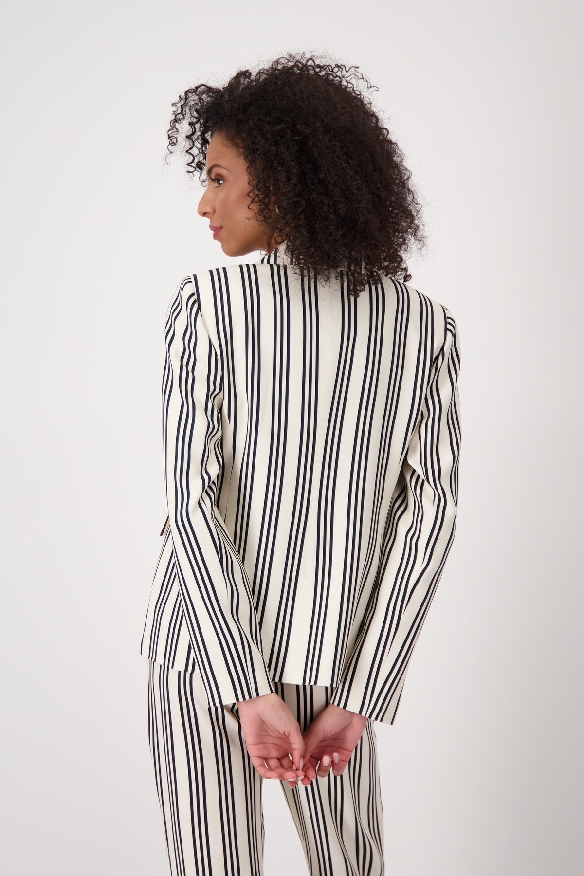 Monari Blazer court mit Streifen