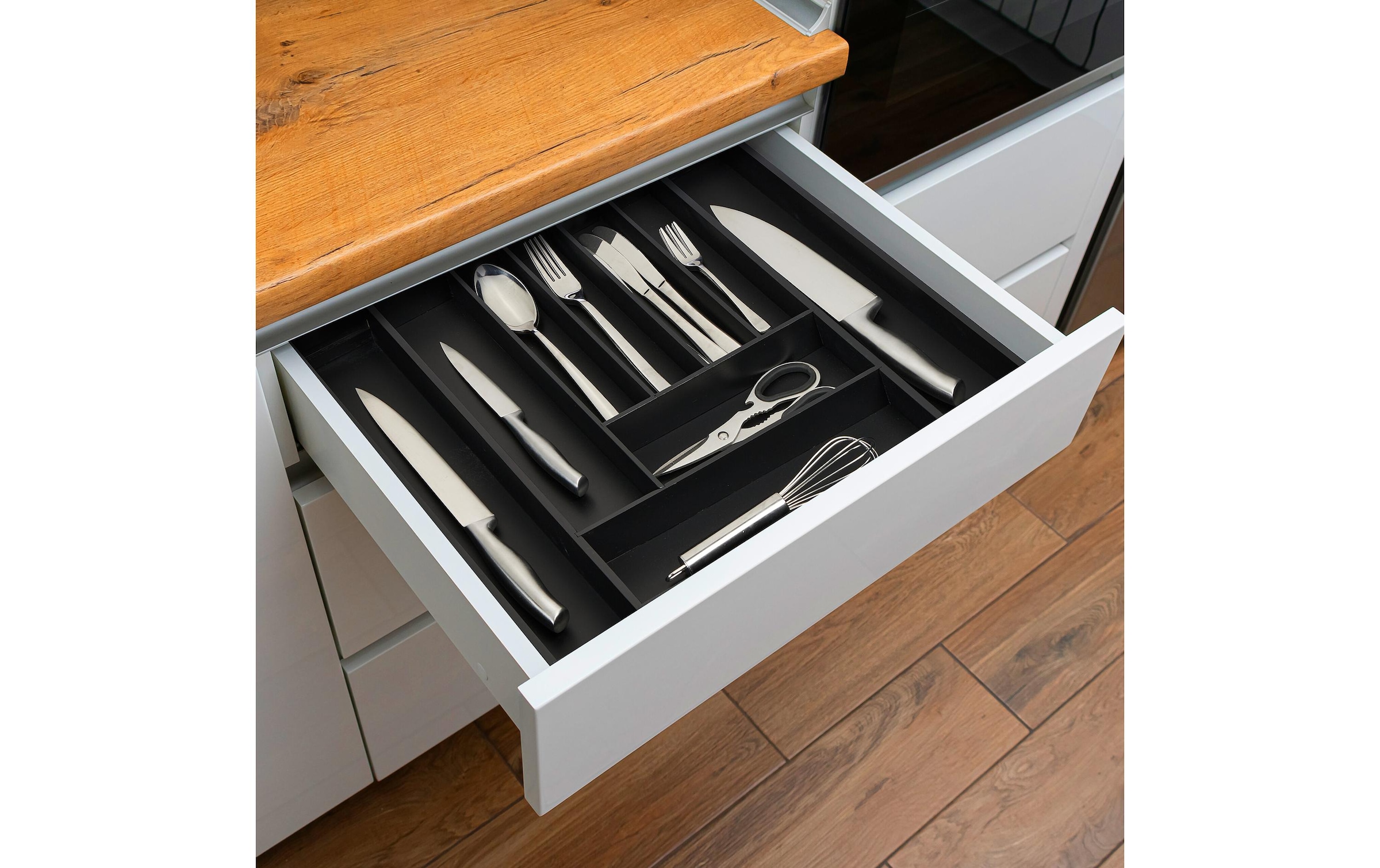 relaxdays Besteckeinsatz »ausziehbar« Ausziehbar