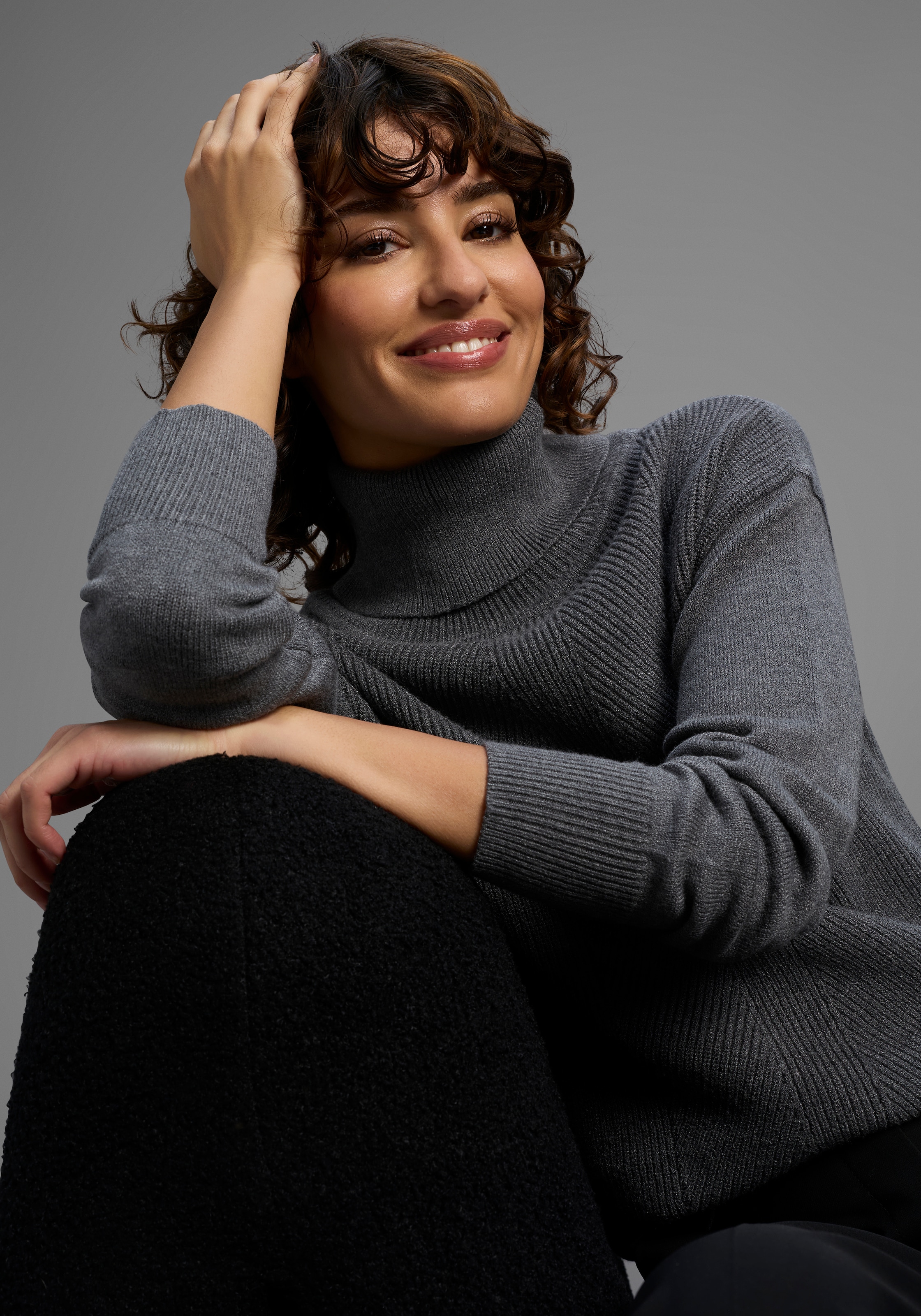 Laura Scott Pull à col roulé kuscheliger Winterstrick in lässiger Form - NEUE KOLLEKTION