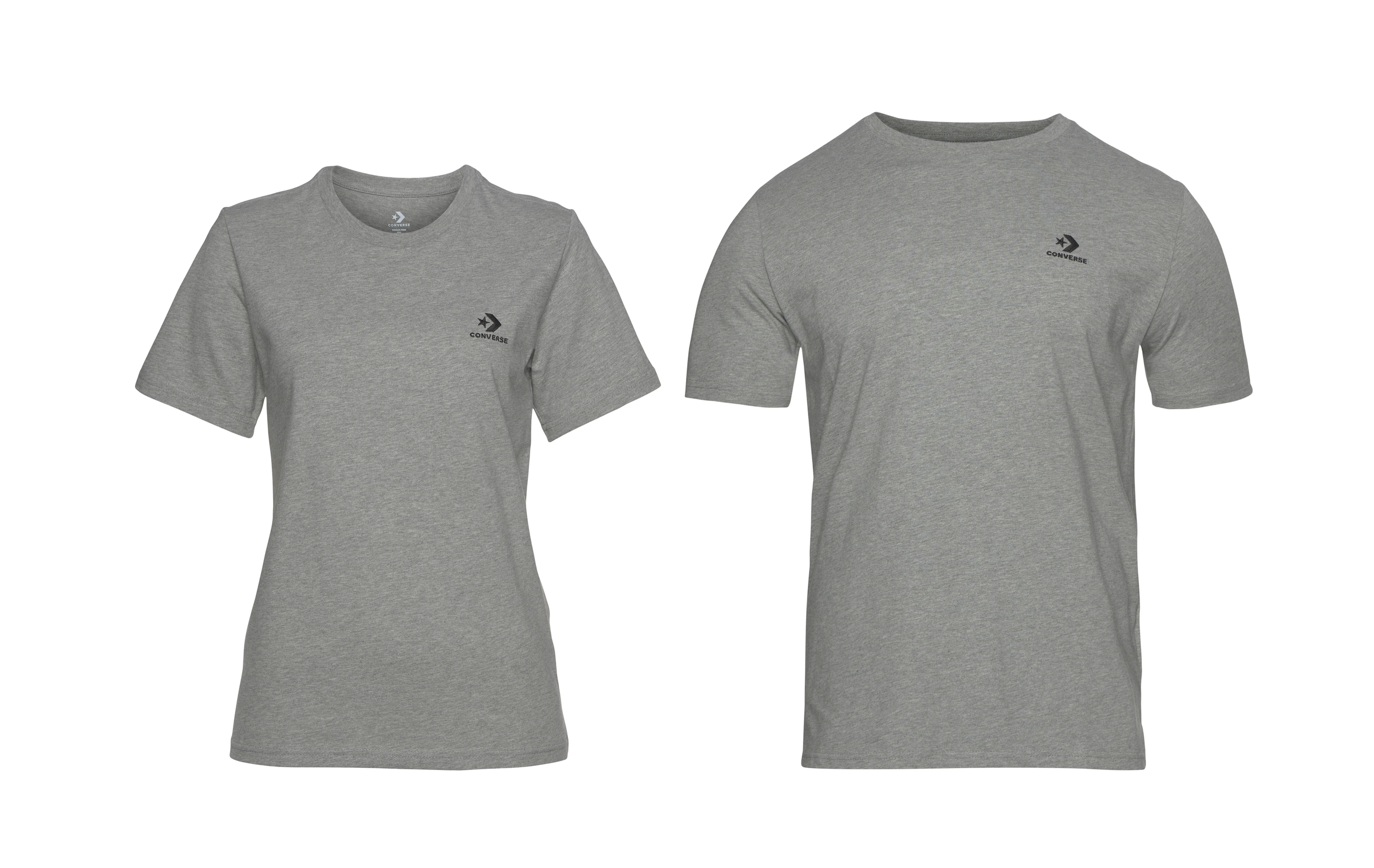 Converse T-shirt »GO-TO EMBROIDERED STAR CHEVRON TEE« avec col rond, manches courtes, en coton, en jersey simple
