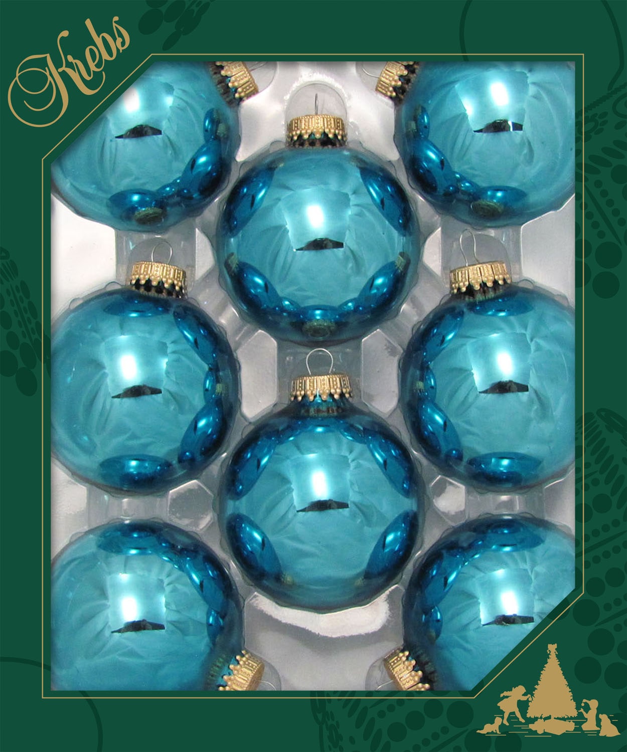 Krebs Glas Lauscha Boule de Noël »CBK10102, Weihnachtsdeko, Christbaumschmuck, Christbaumkugeln Glas«