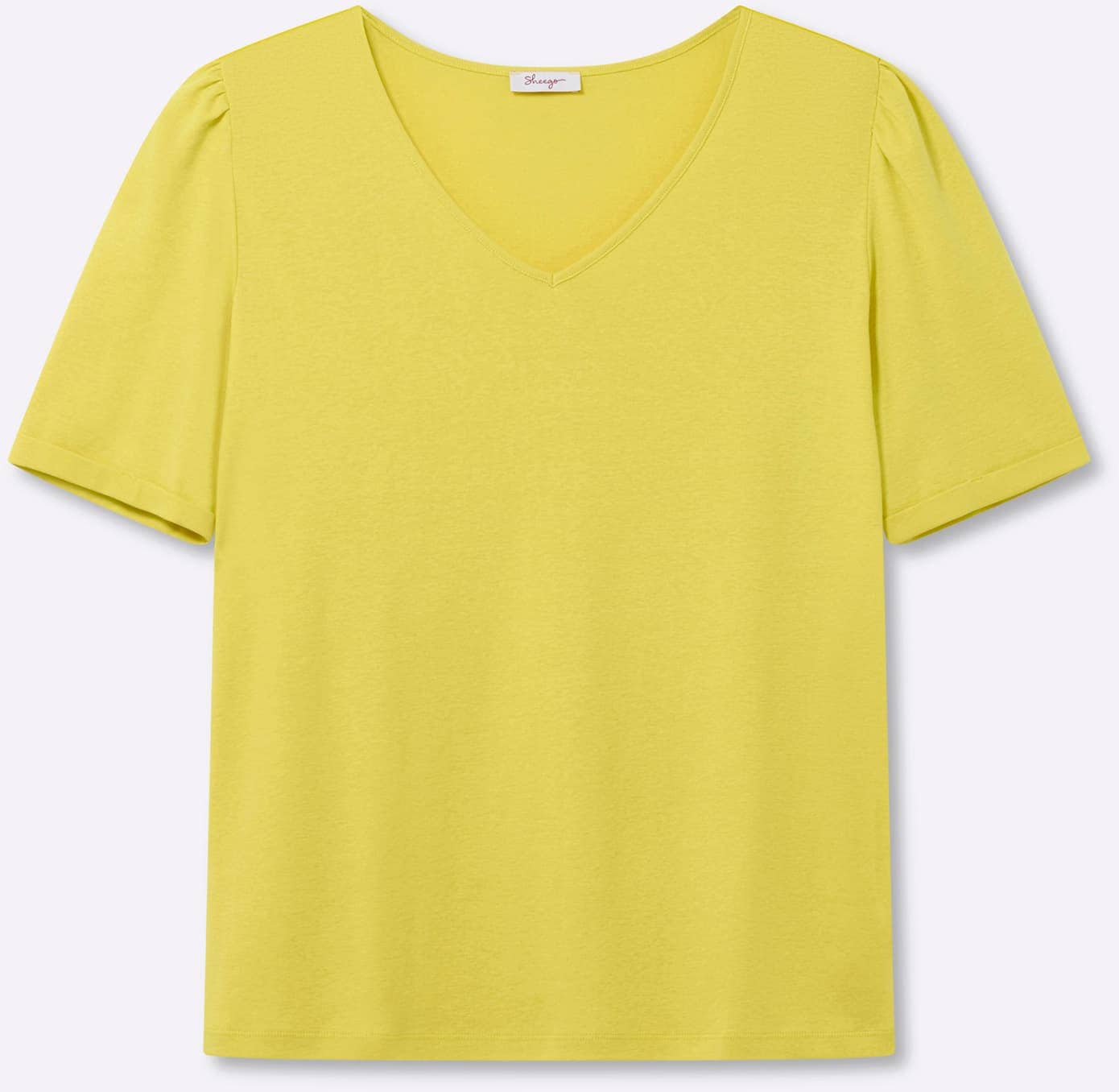 Sheego T-shirt en V »Halbarmshirt« 1