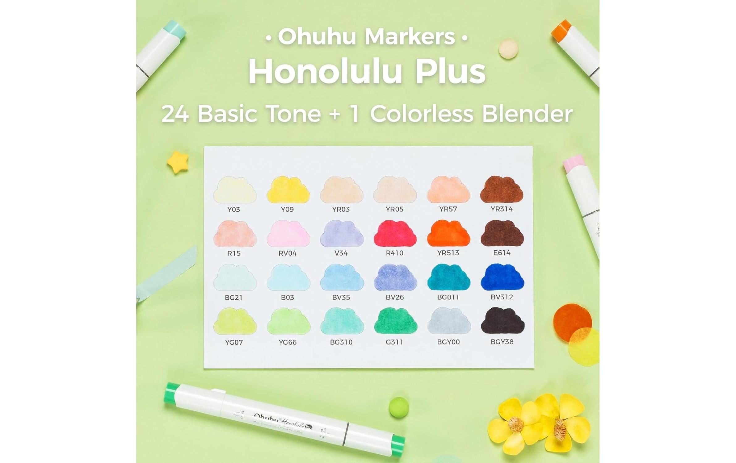   Marker »Ohuhu Honolulu Plus (24 Stk.) 24 Stück«