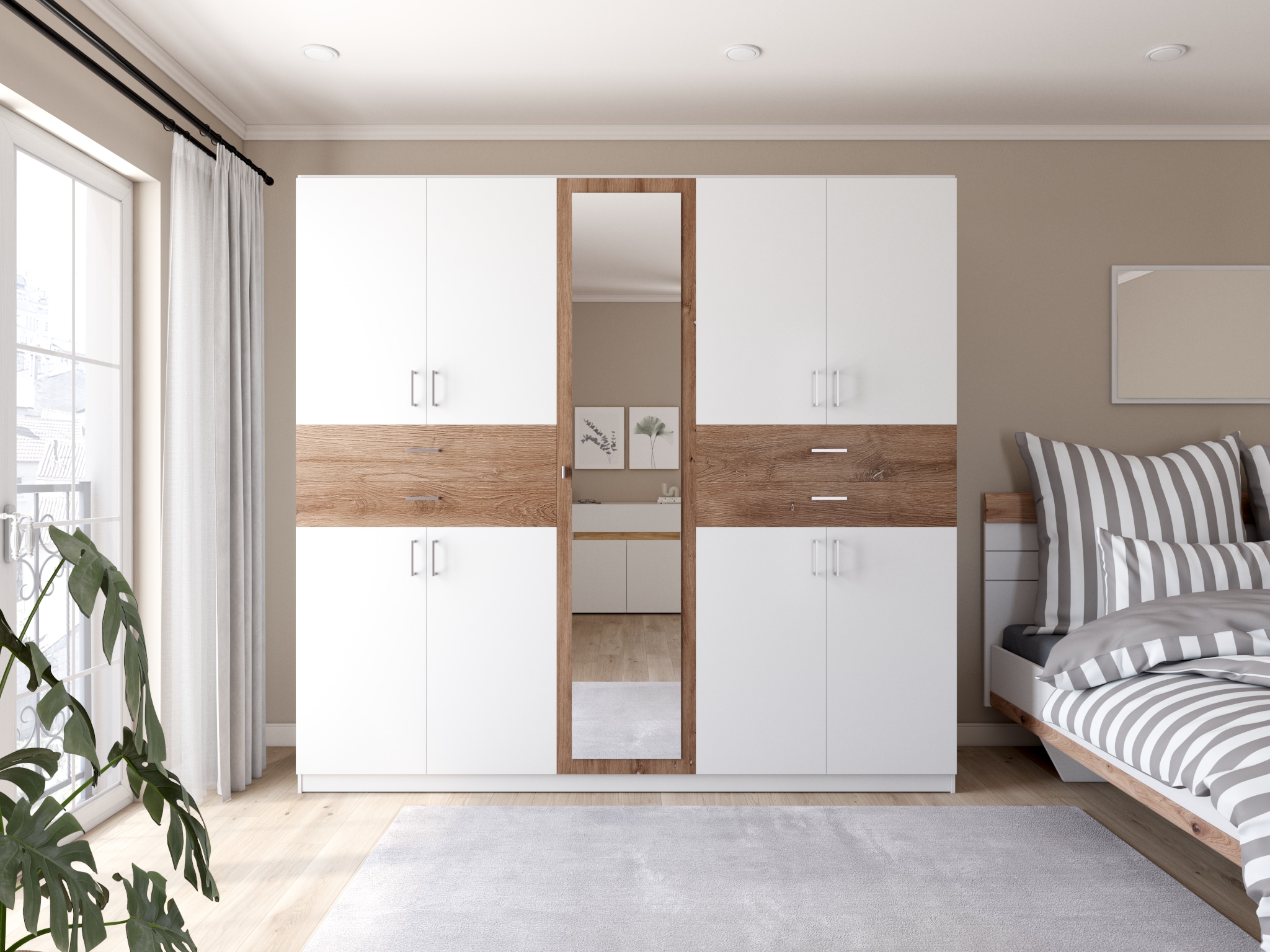 GOODproduct Linge de lit réversible »Greta« 2 tlg. Bettwäsche mit Streifen in verschiedenen Qualitäten, ab 135x200 cm