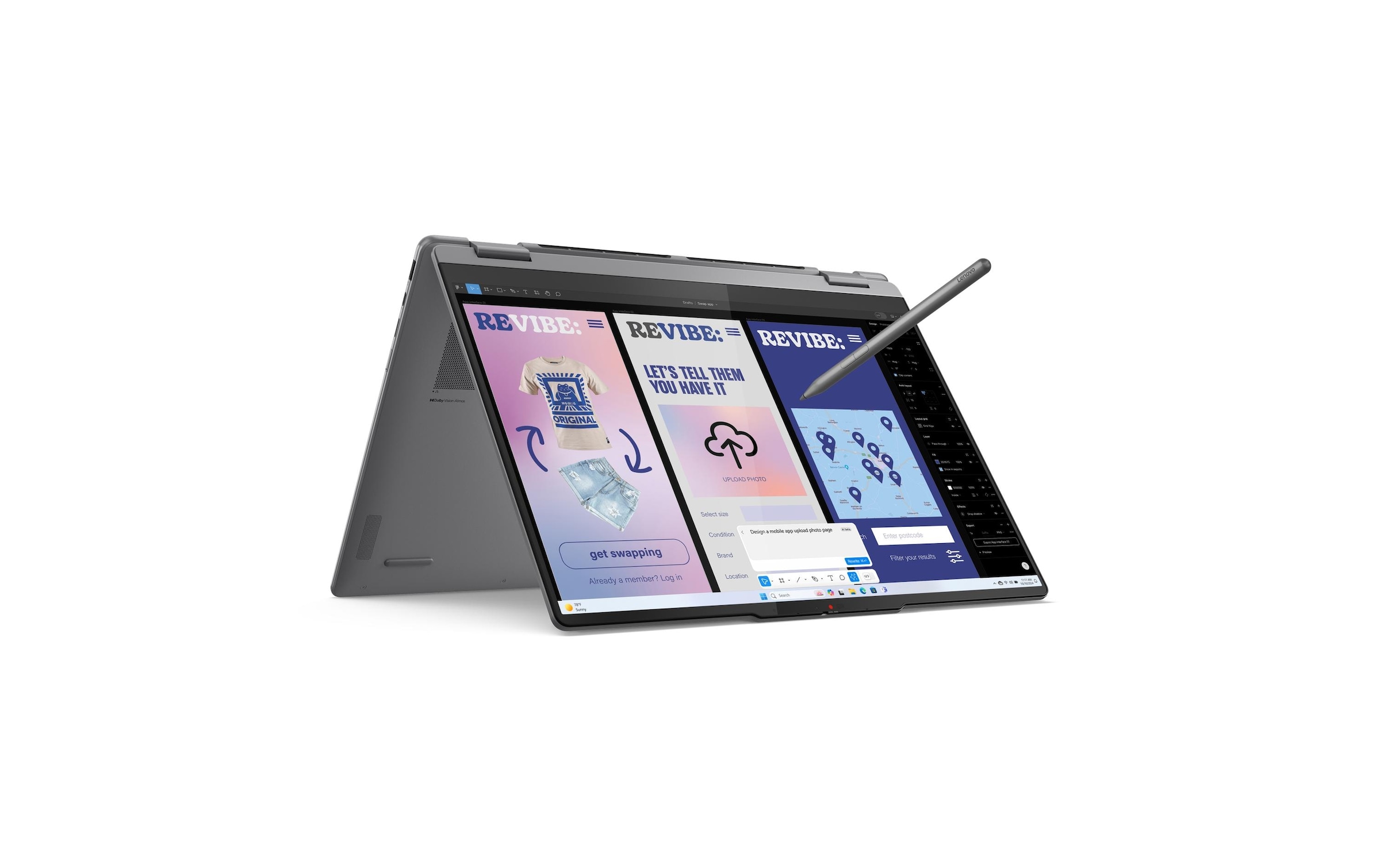 Lenovo Ordinateur portable »Notebook Yoga 7 2-in-1 16ILL10 Copilot+ PC (Intel)« / 16 ″ Intel Core Ultra 7 1.000 Go SSD NPU intégrée (Neural Processing Unit)