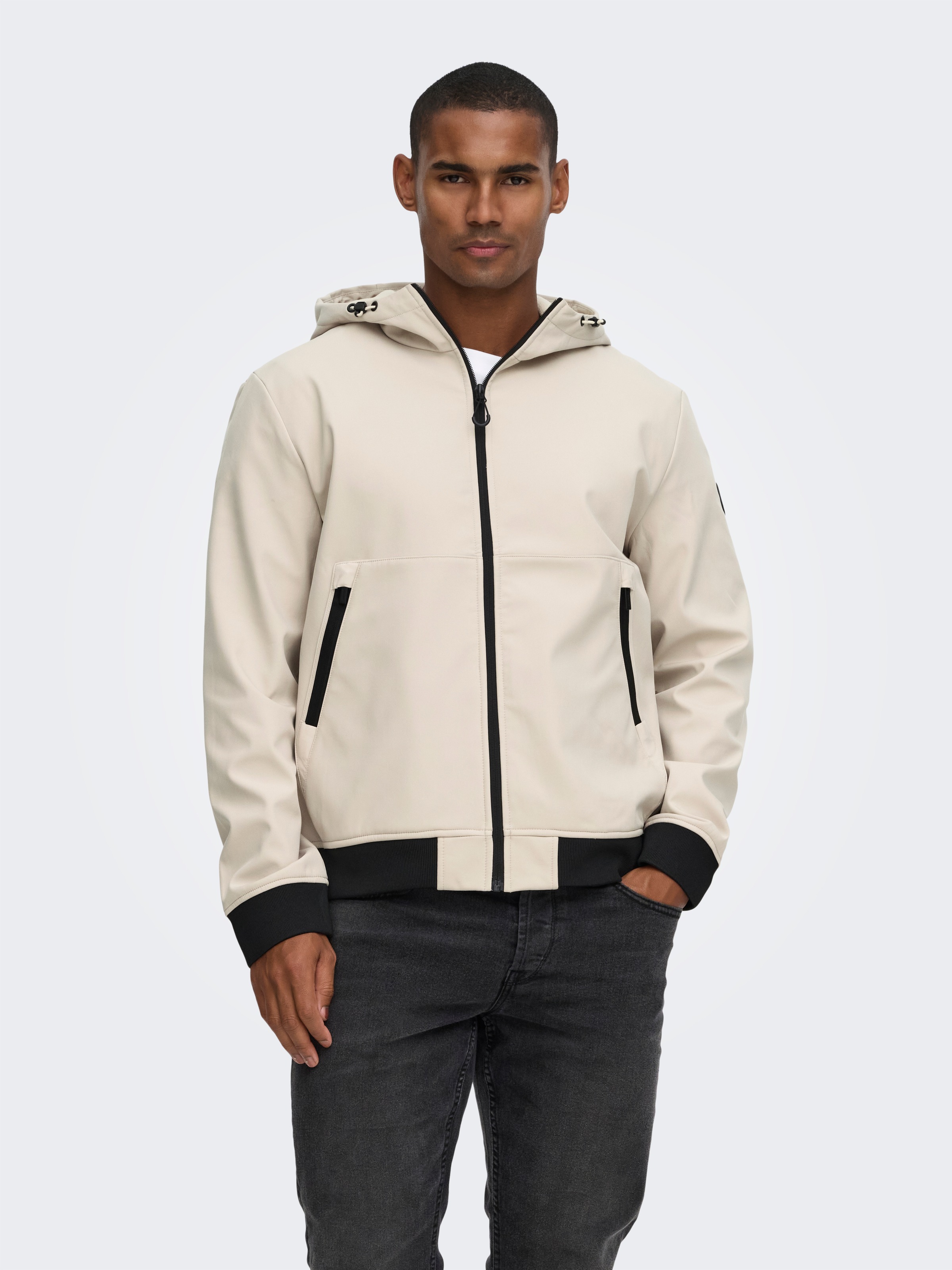 ONLY & SONS Veste softshell »ONSBOWIE SOFTSHELL BOMBER NOOS« avec capuche