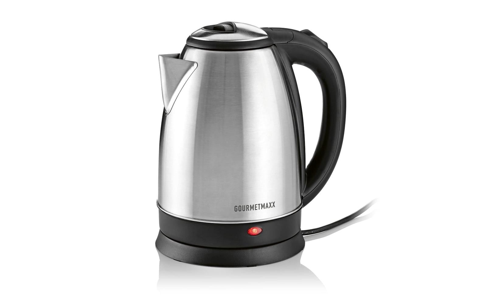 GOURMETmaxx Chauffe-eau »Wasserkocher 30388 1.8 l, Schwarz/Edelstahl«