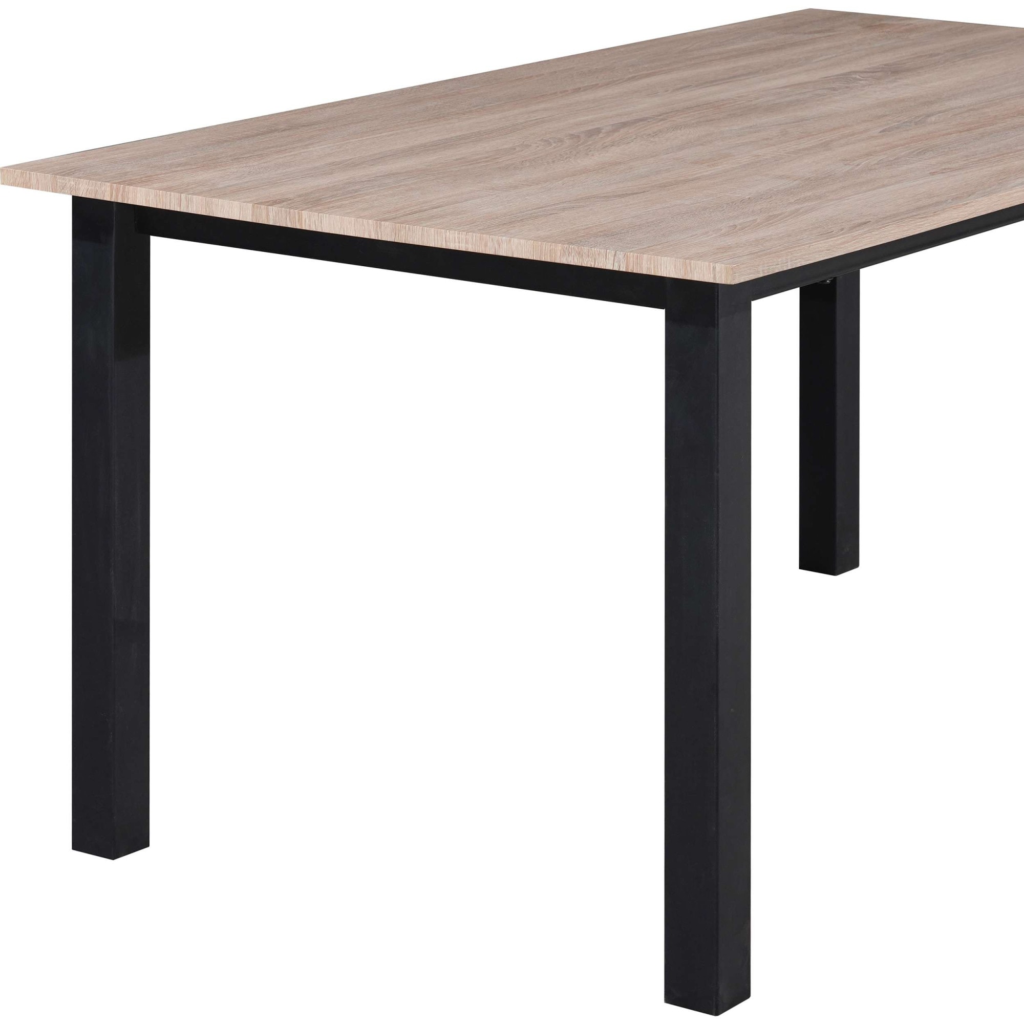 GOODproduct Esstisch »Babetta« schwarzes pulverbeschichtetes Metallgestell, verschiedene Breiten