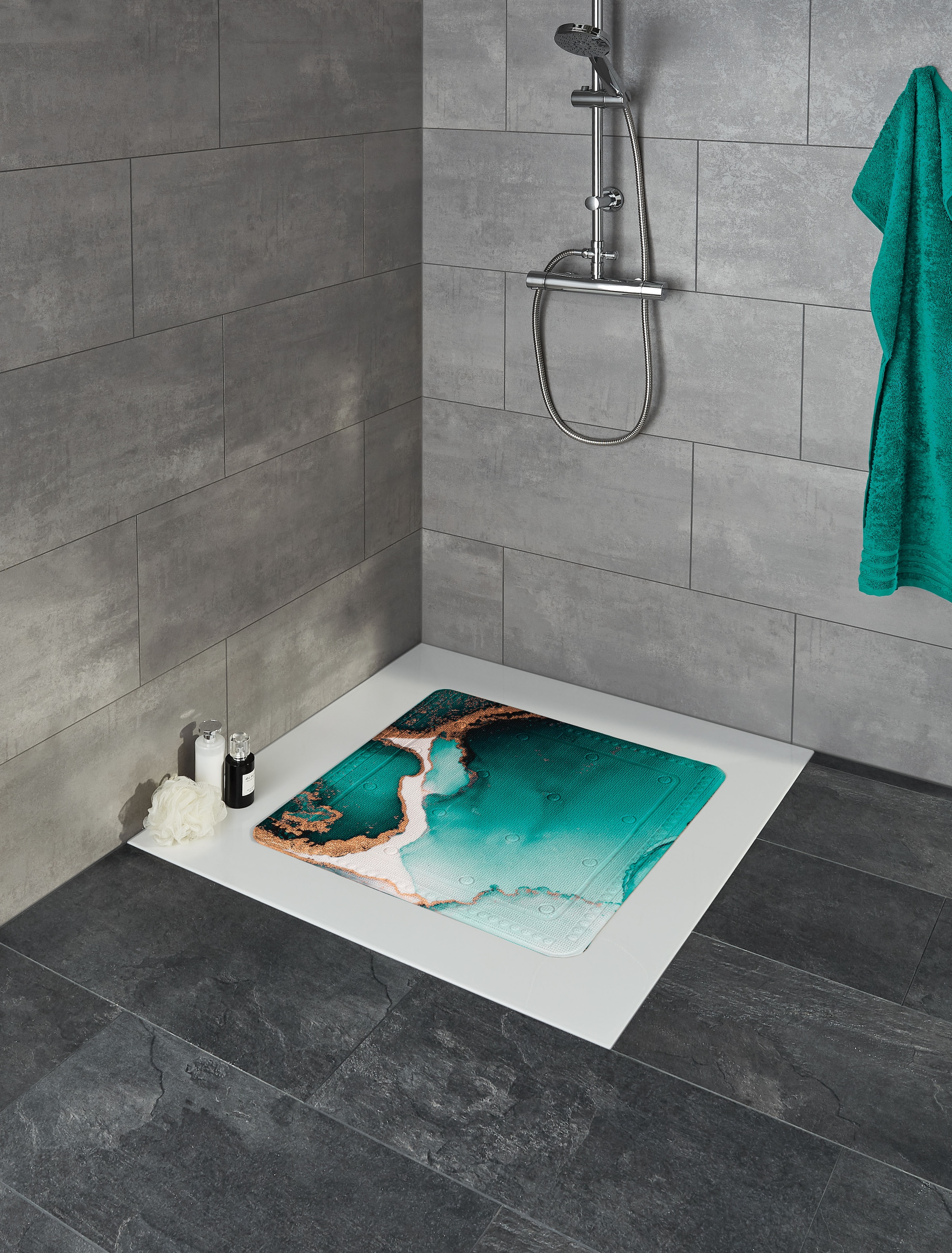 Kleine Wolke Tapis de douche »Teal« pour la douche