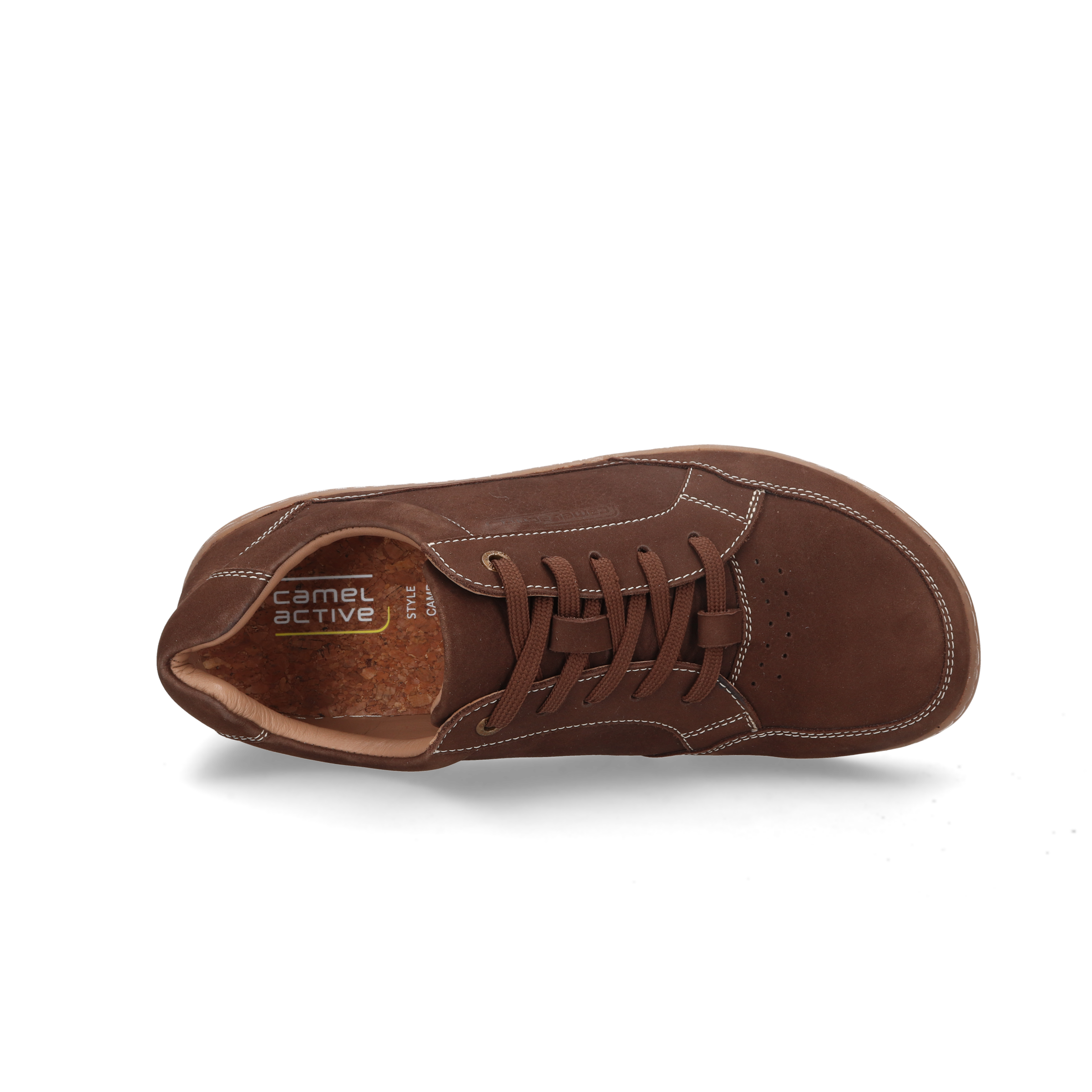 camel active Chaussure à lacets  Chaussure de loisirs, chaussure basse, chaussure à lacets avec coutures contrastées à la mode