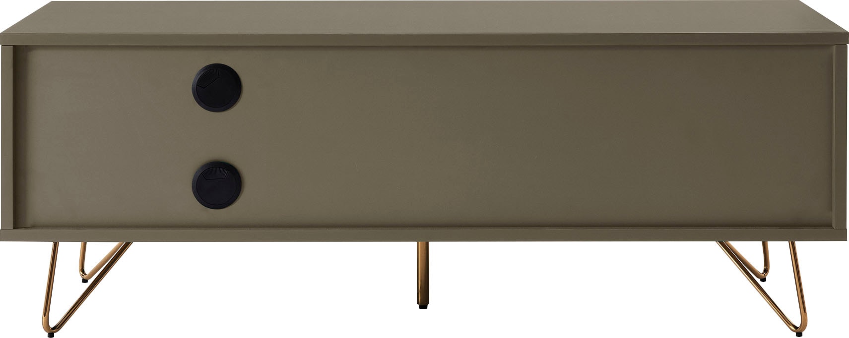 SalesFever Lowboard »Bolton - TV-Kommode in schlichter Eleganz« Kommode mit Klappendämpfe,  Hairpin Beinen