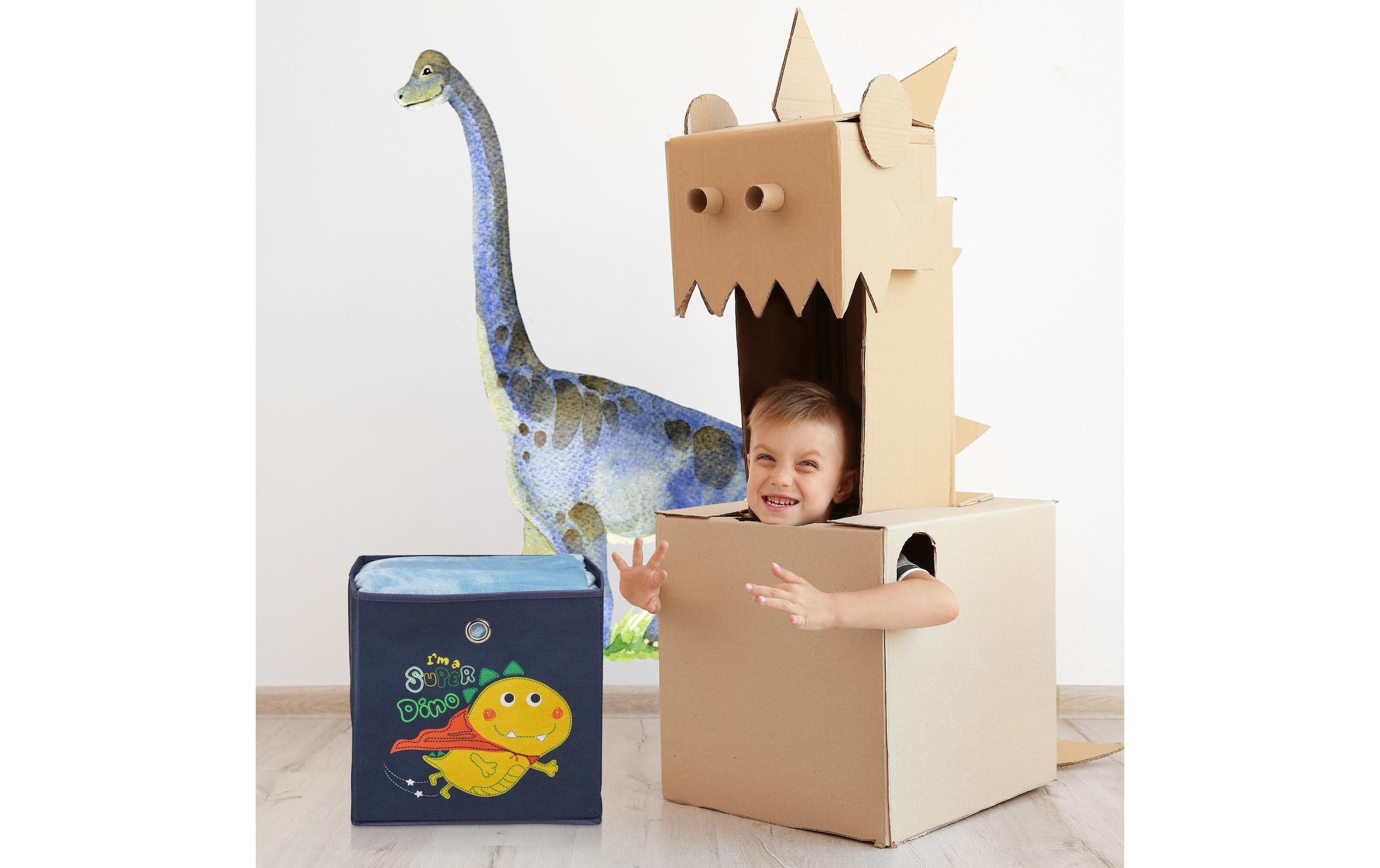 relaxdays Aufbewahrungsbox »Tiere 4 Stück«