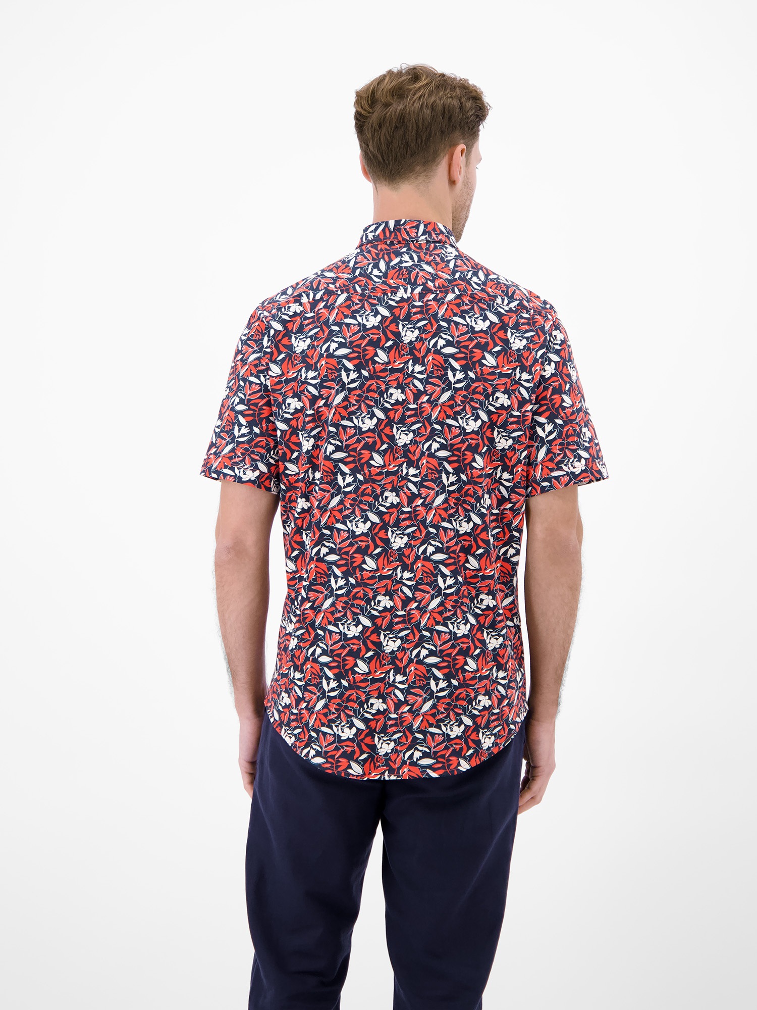 LERROS Chemise à manches courtes »1/2 Hemd aus 100 % Baumwolle, floral bedruckt«