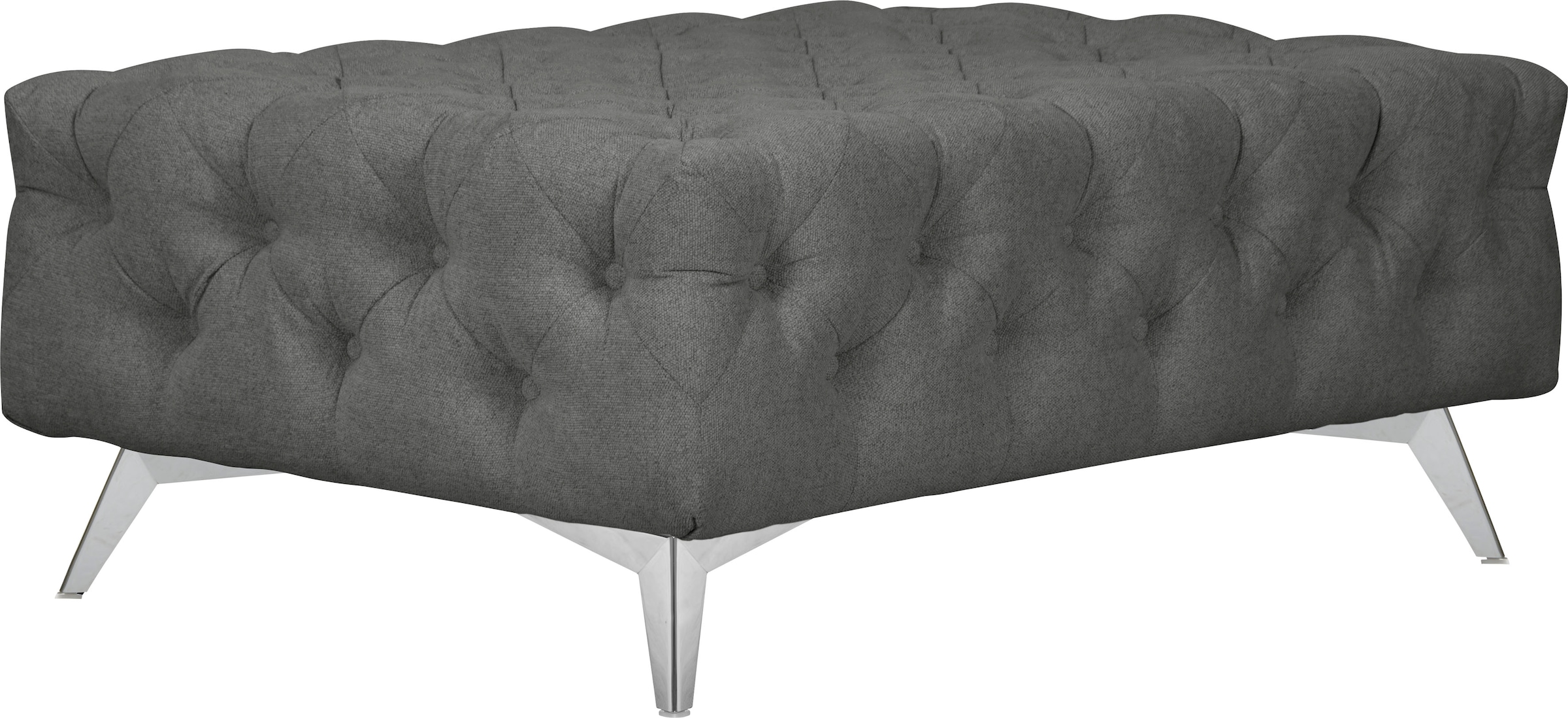 Home affaire Tabouret rembourré »Amaury« Chesterfield-Optik, Breite 120cm, Fussfarbe wählbar