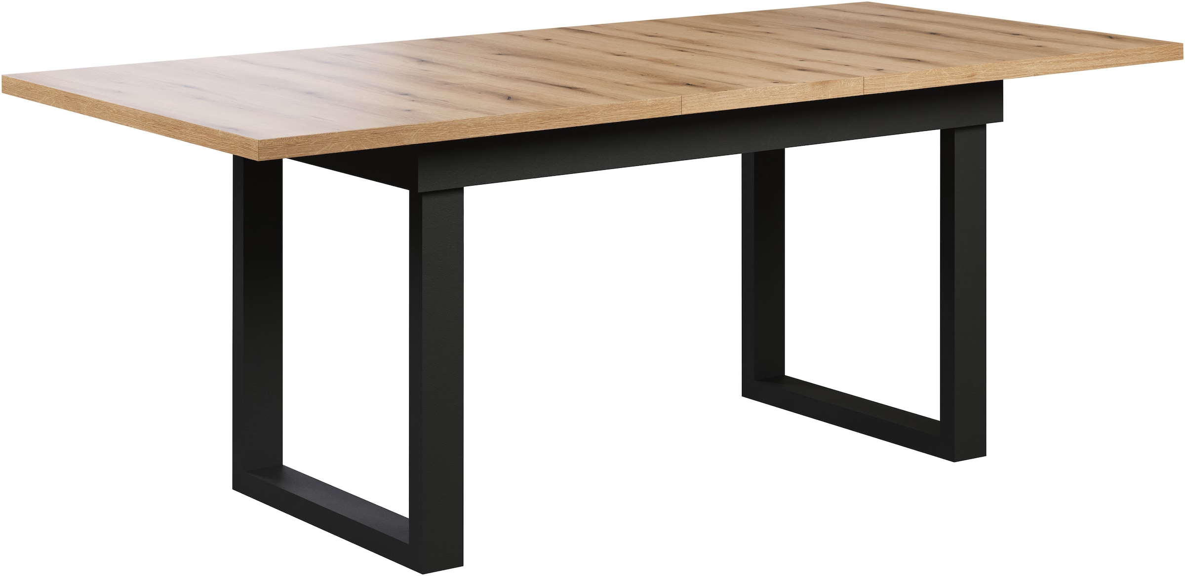 INOSIGN Table de salle à manger »Valencia« 1 cuis tlg. Synchroauszug; Metallkufen, ausziehbar auf 200 cm